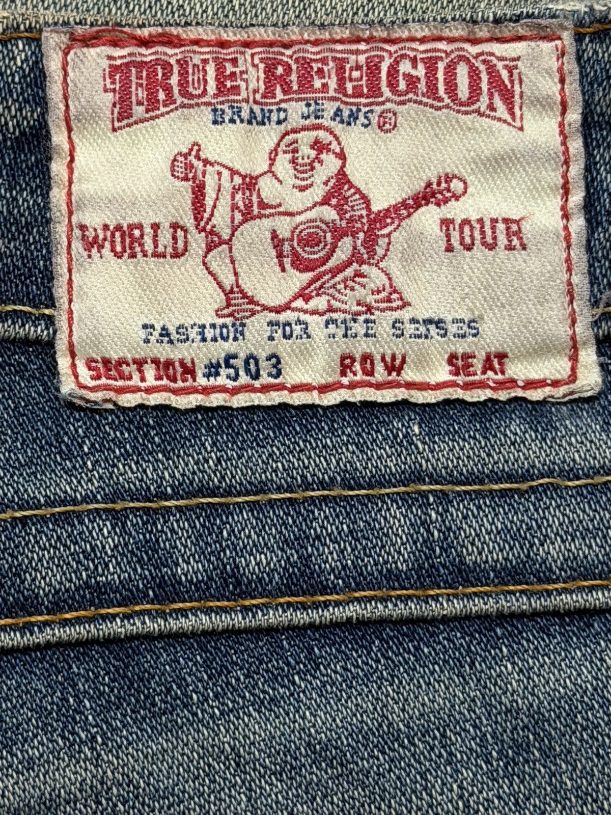 True Religion Vintage Usa 90s True Religion Mud Wash Faded Wide Leg Flared Size US 30 / EU 46 - 8 Thumbnail