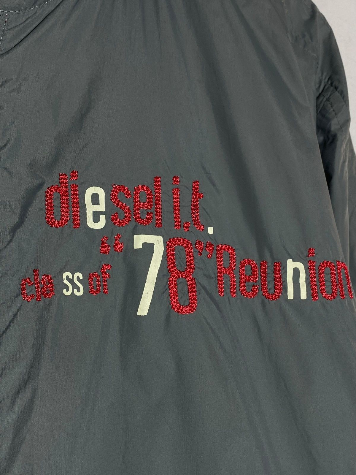 Diesel 🔥 VINTAGE 00s DIESEL REVERSIBLE BOMBER JACKET Y2K GRAIL RARE Size US XL / EU 56 / 4 - 14 Thumbnail