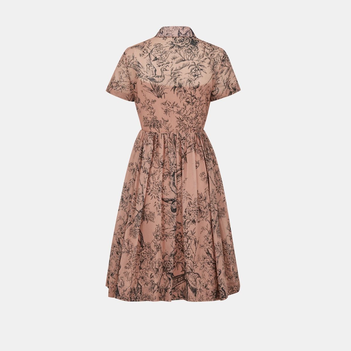 Dior o1bcso1str0225 Shirt Dress in Rose Size S / US 4 / IT 40 - 2 Thumbnail
