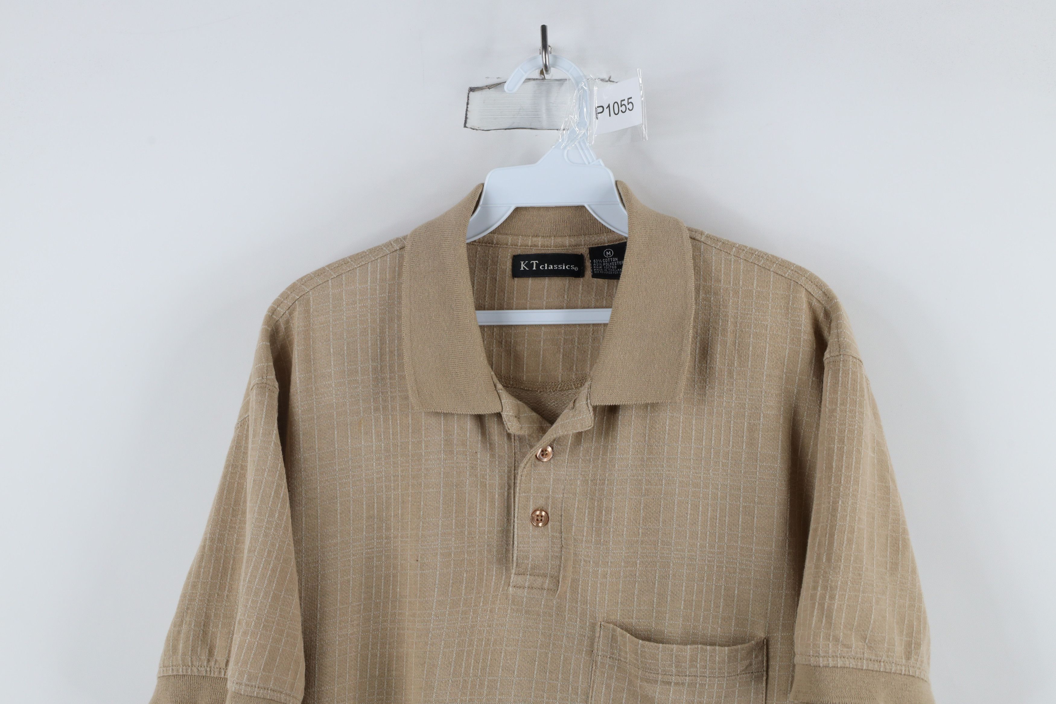 Vintage Vintage 90s Streetwear Checkered Knit Collared Pullover Polo Size US M / EU 48-50 / 2 - 2 Thumbnail