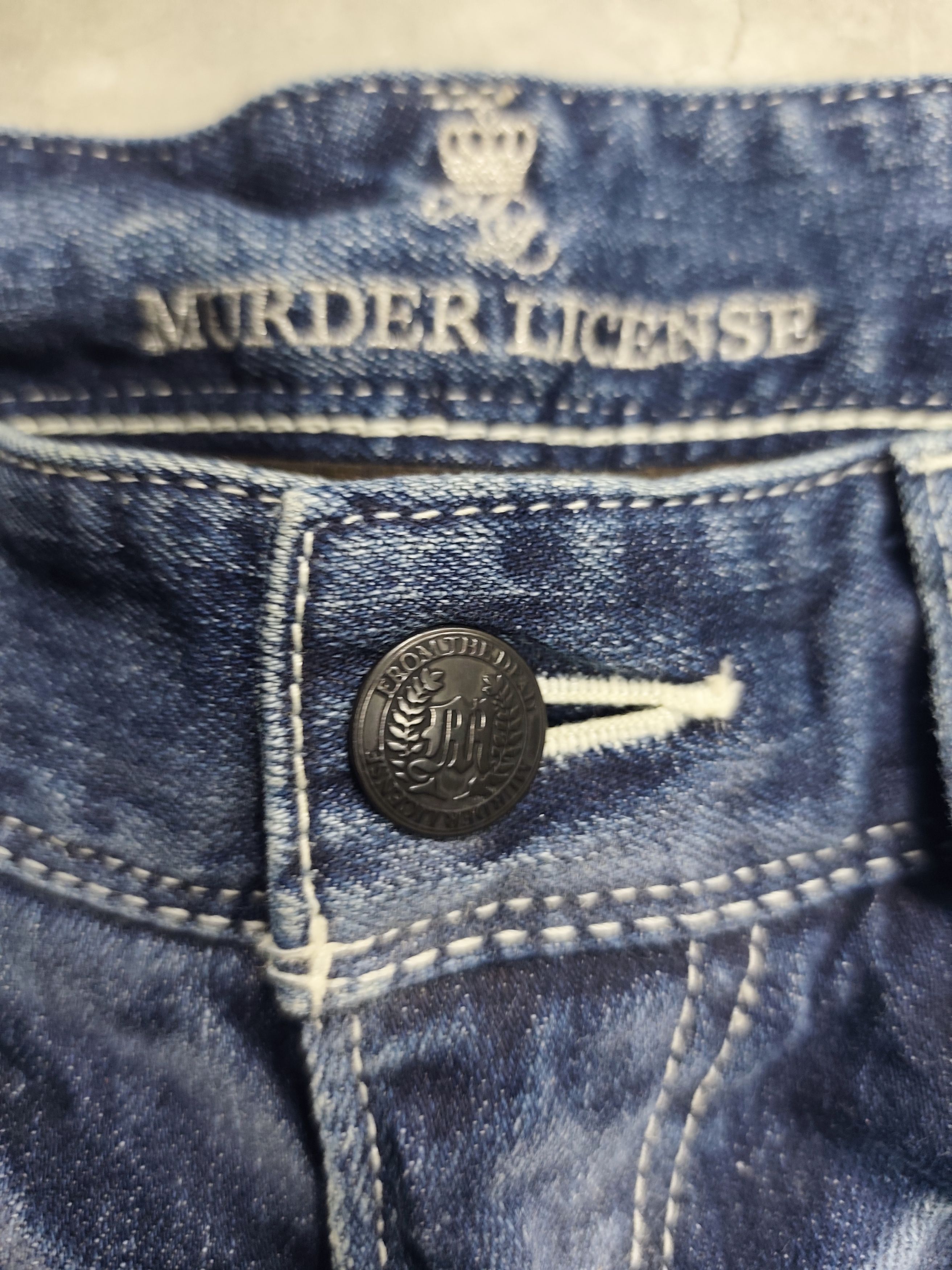 Murder License Murder License Stack Jeans Made In Japan Size 32" / US 10 / IT 46 - 8 Thumbnail