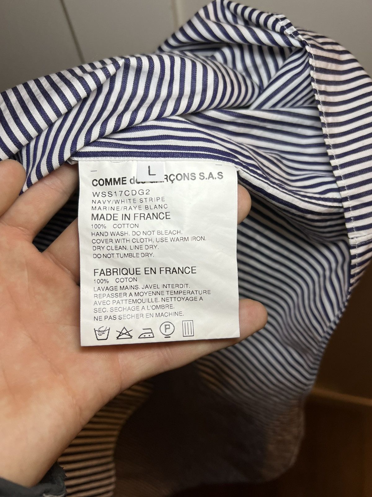 Comme des Garcons SHIRT × Vetements SS2017 Vetements x Comme Des Garçons Shirt Striped Button up Size US XL / EU 56 / 4 - 5 Thumbnail