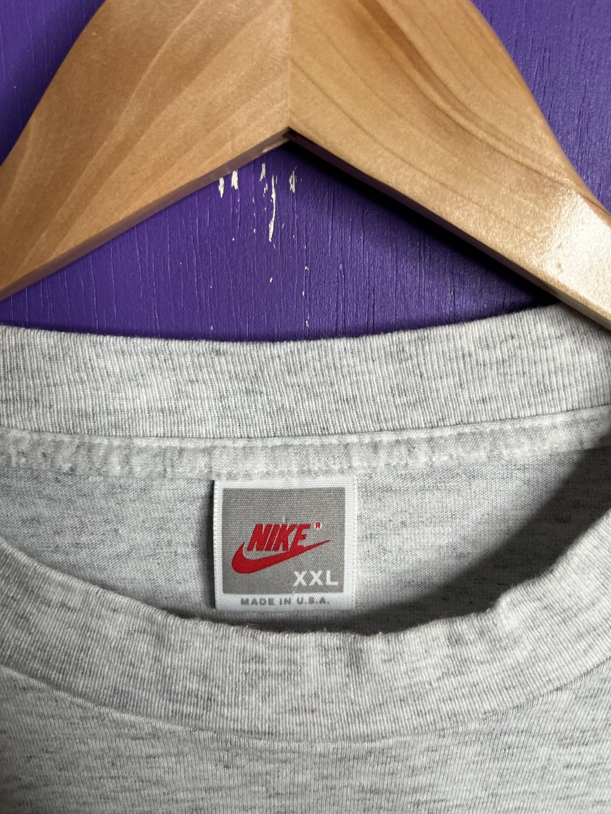 Nike × Vintage Vintage 90s Nike air jordan logo long-sleeve Size US XL / EU 56 / 4 - 4 Thumbnail