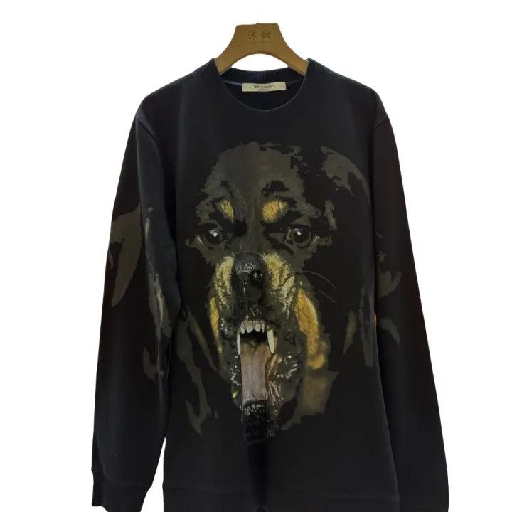 Givenchy Givenchy Classic Dog Print Long Sleeve Sweatshirt Size US L / EU 52-54 / 3 - 1 Thumbnail