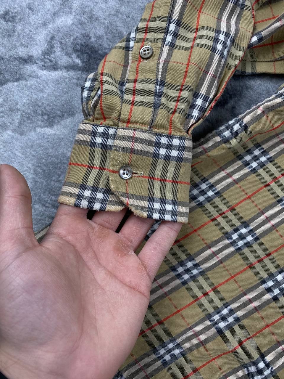 Burberry Burberrys Vintage Nova Check Shirt Buttons Long Sleeve Men Size US L / EU 52-54 / 3 - 7 Thumbnail