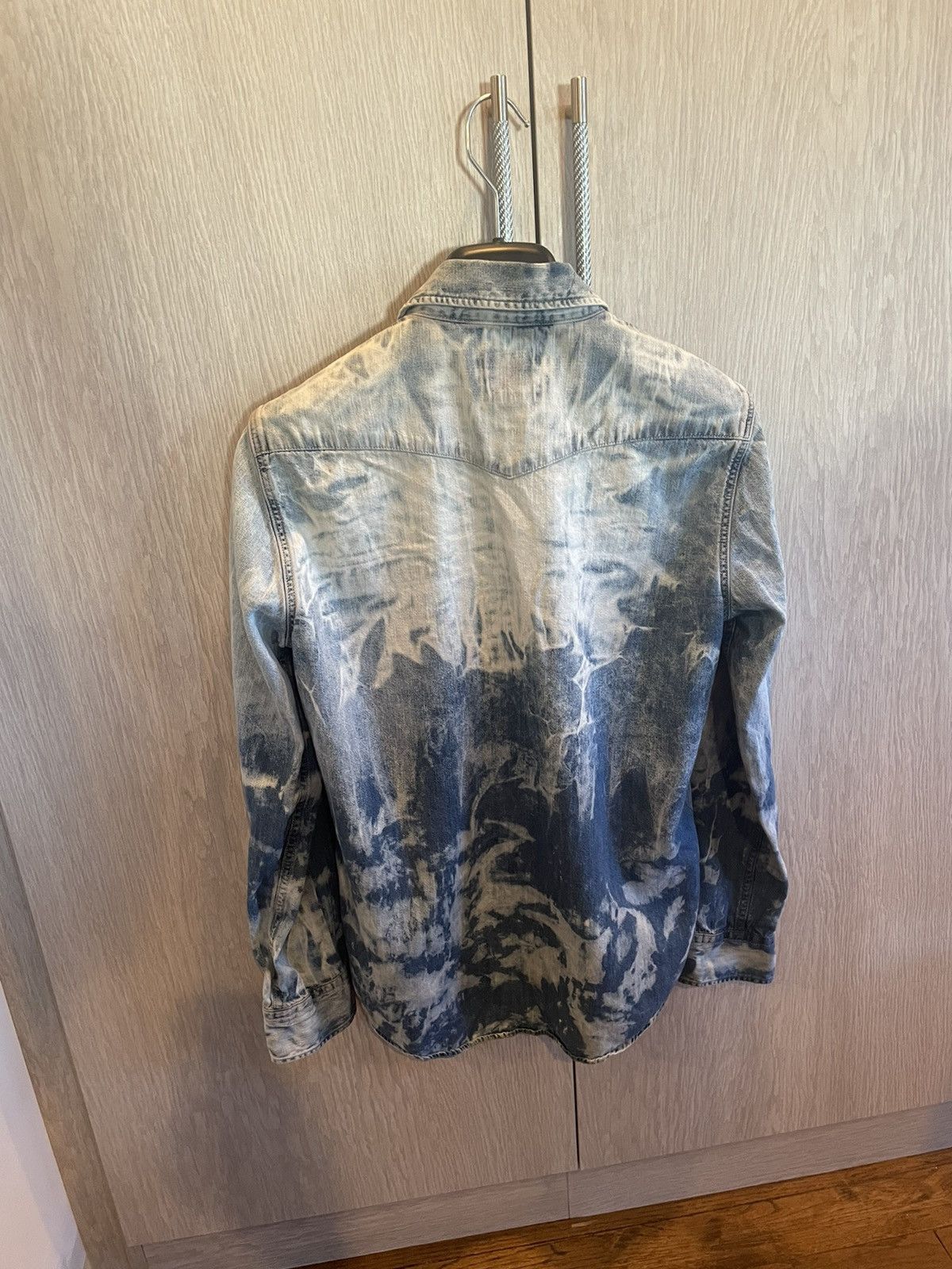 American Eagle Outfitters Bleached Denim Shirt Size US S / EU 44-46 / 1 - 2 Thumbnail