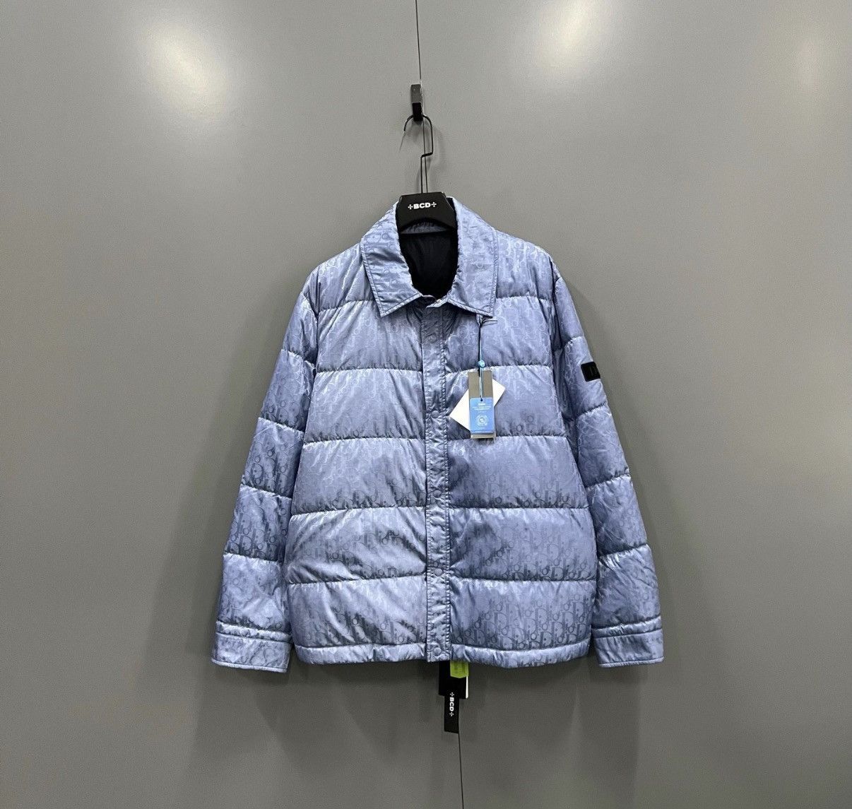 Dior Dior Blue Oblique Monogram Full Print Jacket J41 Size US L / EU 52-54 / 3 - 1 Thumbnail