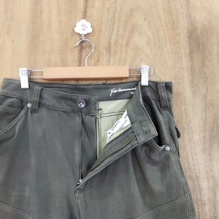 Japanese Brand FIELD CORE STRECTH GREEN CARGO PANTS Size US 32 / EU 48 - 6 Thumbnail