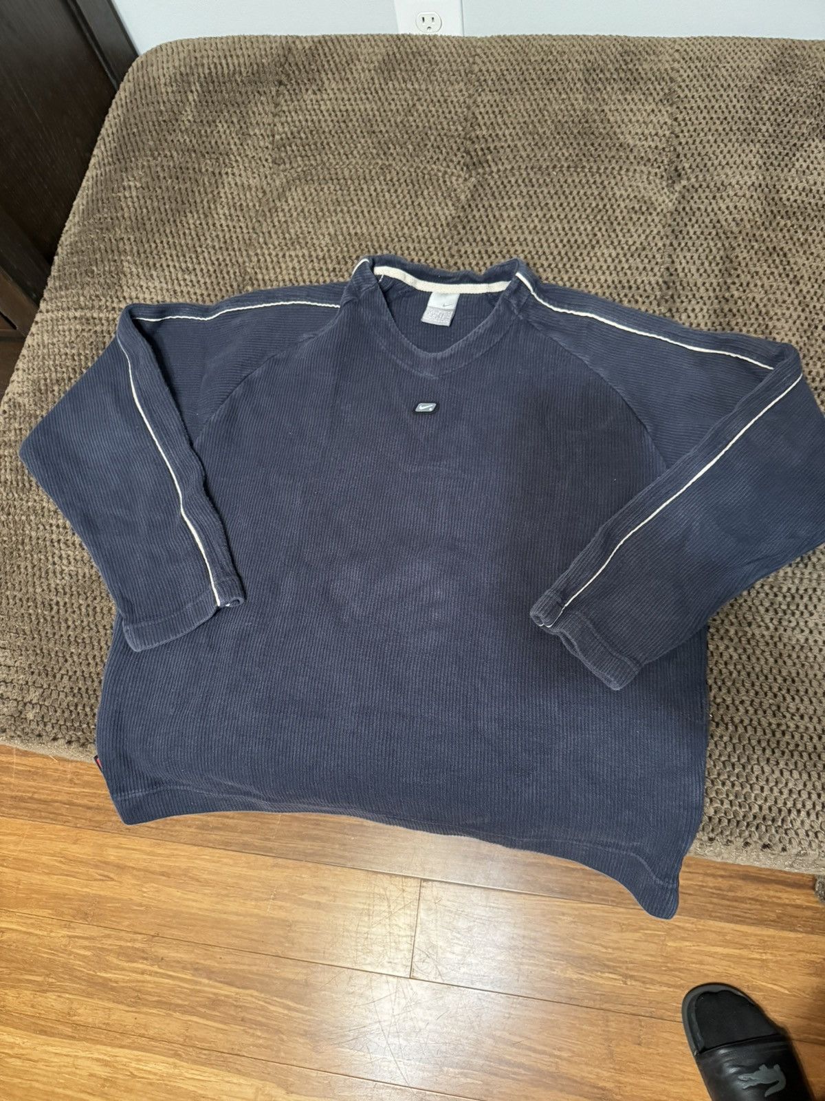 image of Nike Long Sleeve Sweater/crewneck in Blue, Men's (Size Large)