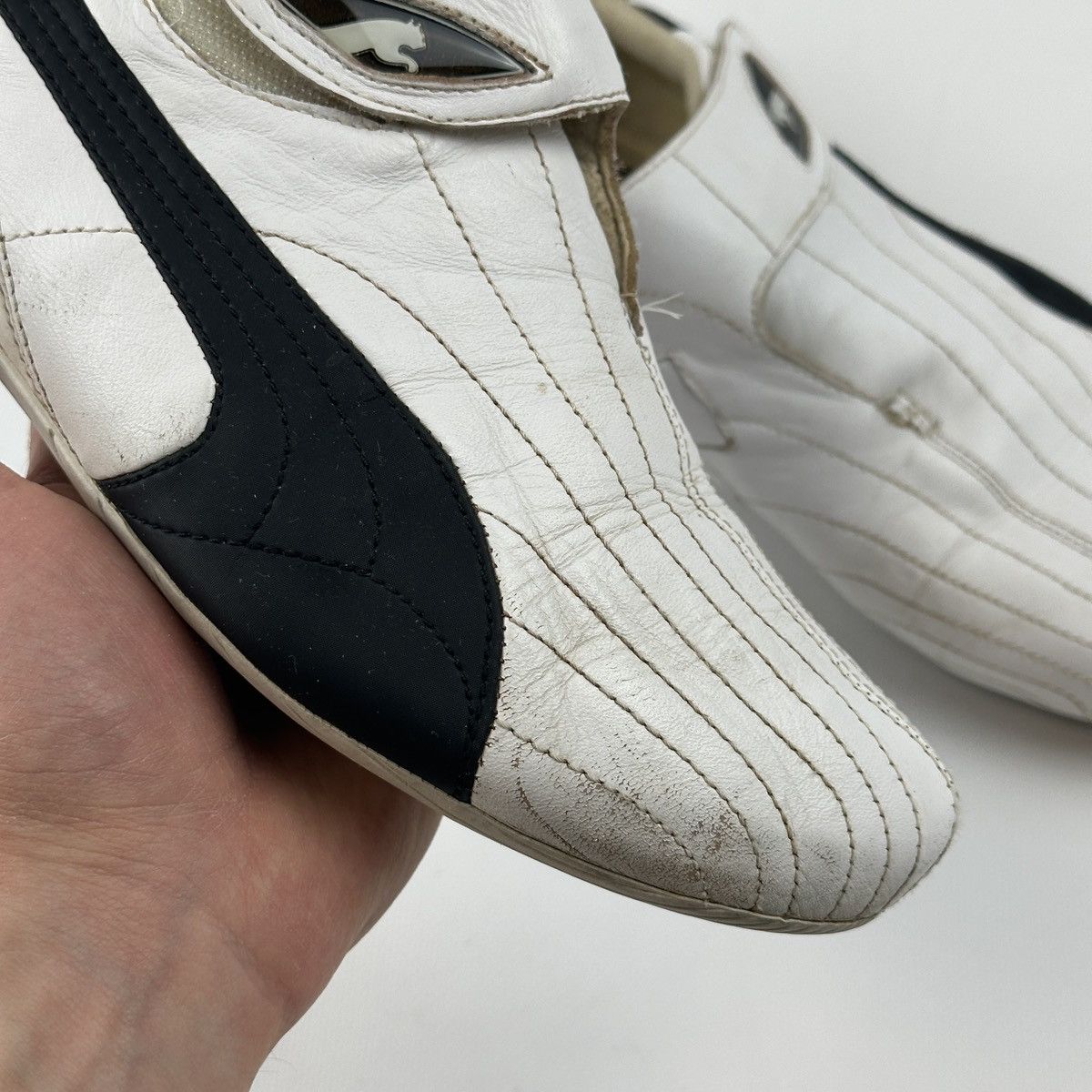 Hysteric Glamour × Puma × Vintage Vtg Puma Racing Leather Shoes Size US 10 / EU 43 - 4 Thumbnail