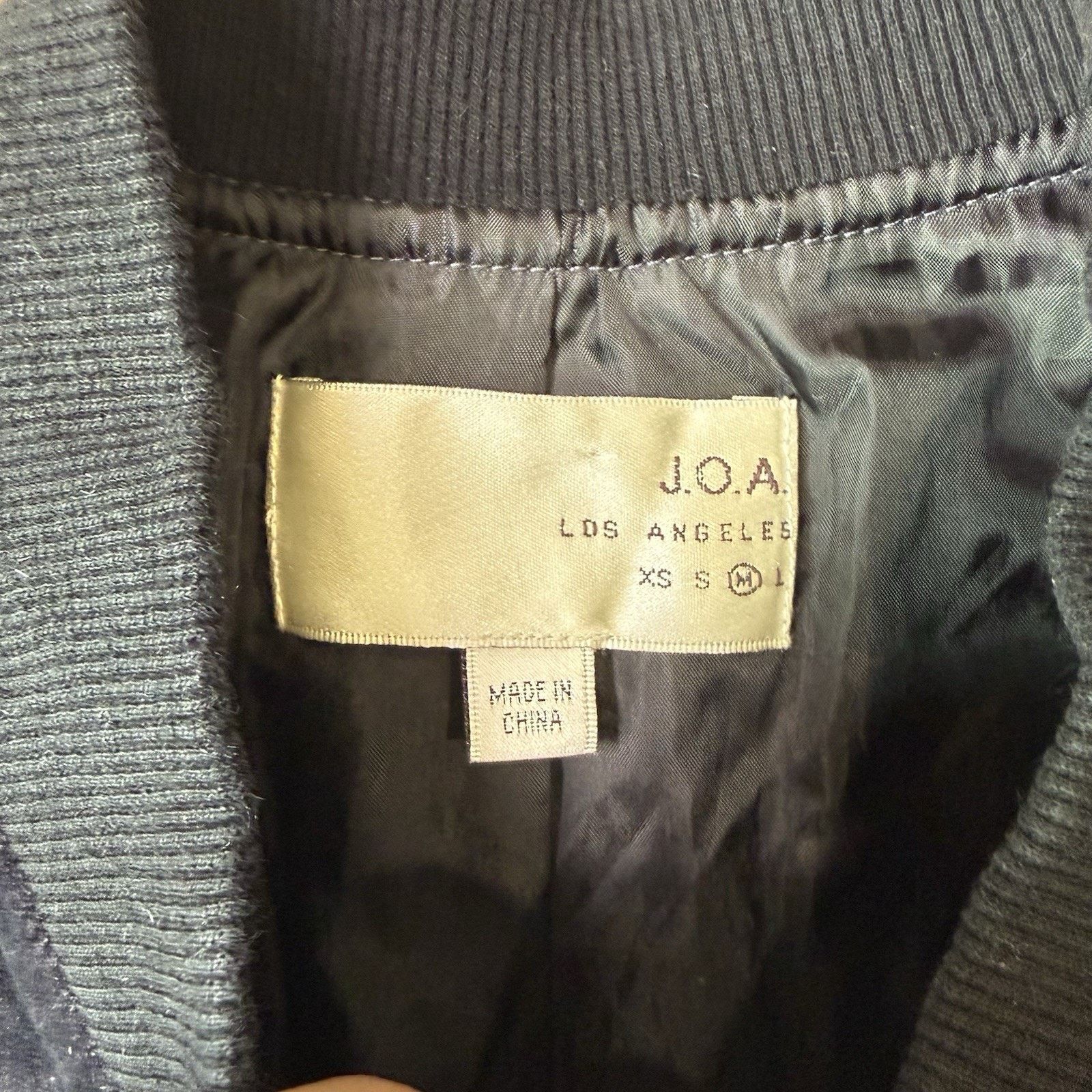 Other JOA Jacket Women's Medium Black Velvet Embroidered Full Zip Size M / US 6-8 / IT 42-44 - 8 Thumbnail