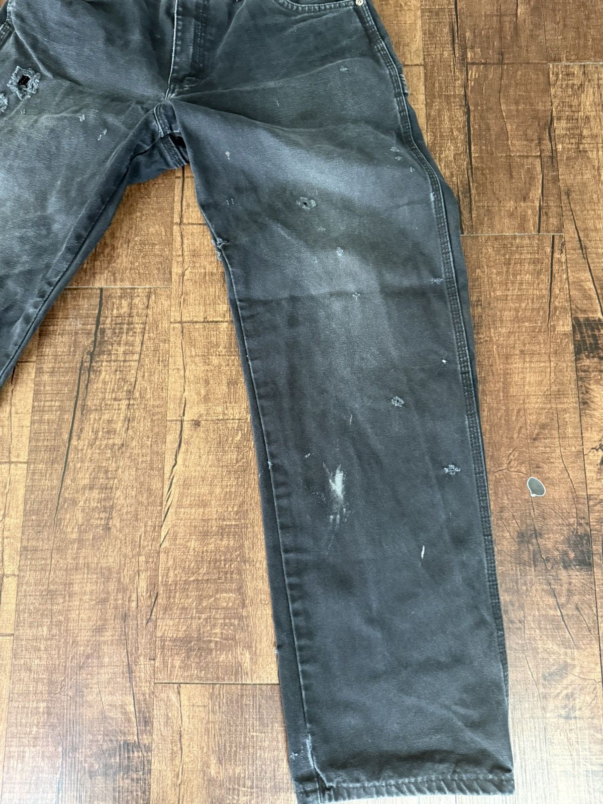 Dickies Black Demin Distressed Dickies Carpenter Pants Size US 32 / EU 48 - 3 Thumbnail