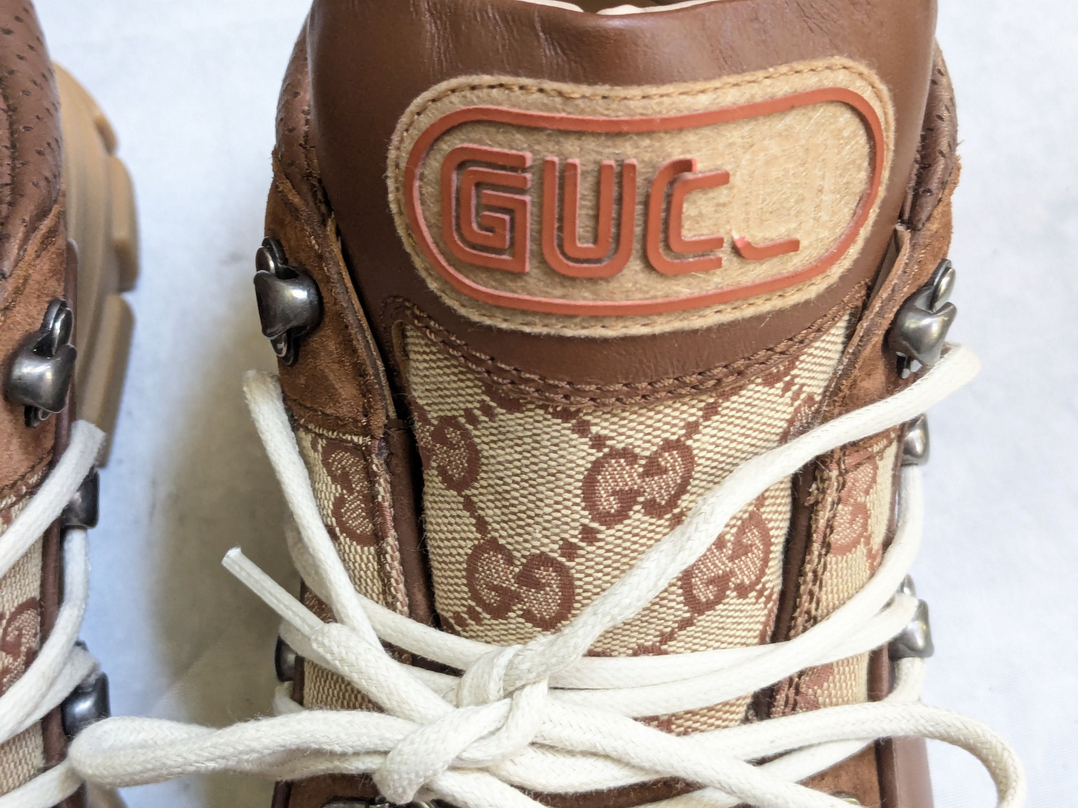 Gucci Gucci Flashtrek Sneakers Brown Monogram Logo GG 9.5 Size US 9.5 / EU 42-43 - 7 Thumbnail