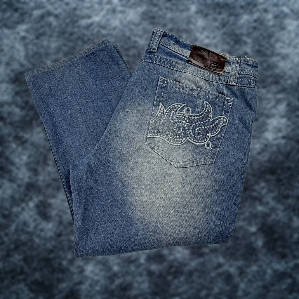Vintage VINTAGE Royal Blue Jeans Mens Sz 44x32 fits 43x27 Wide Baggy South Pole Style Size US 44 / EU 60 - 1 Thumbnail