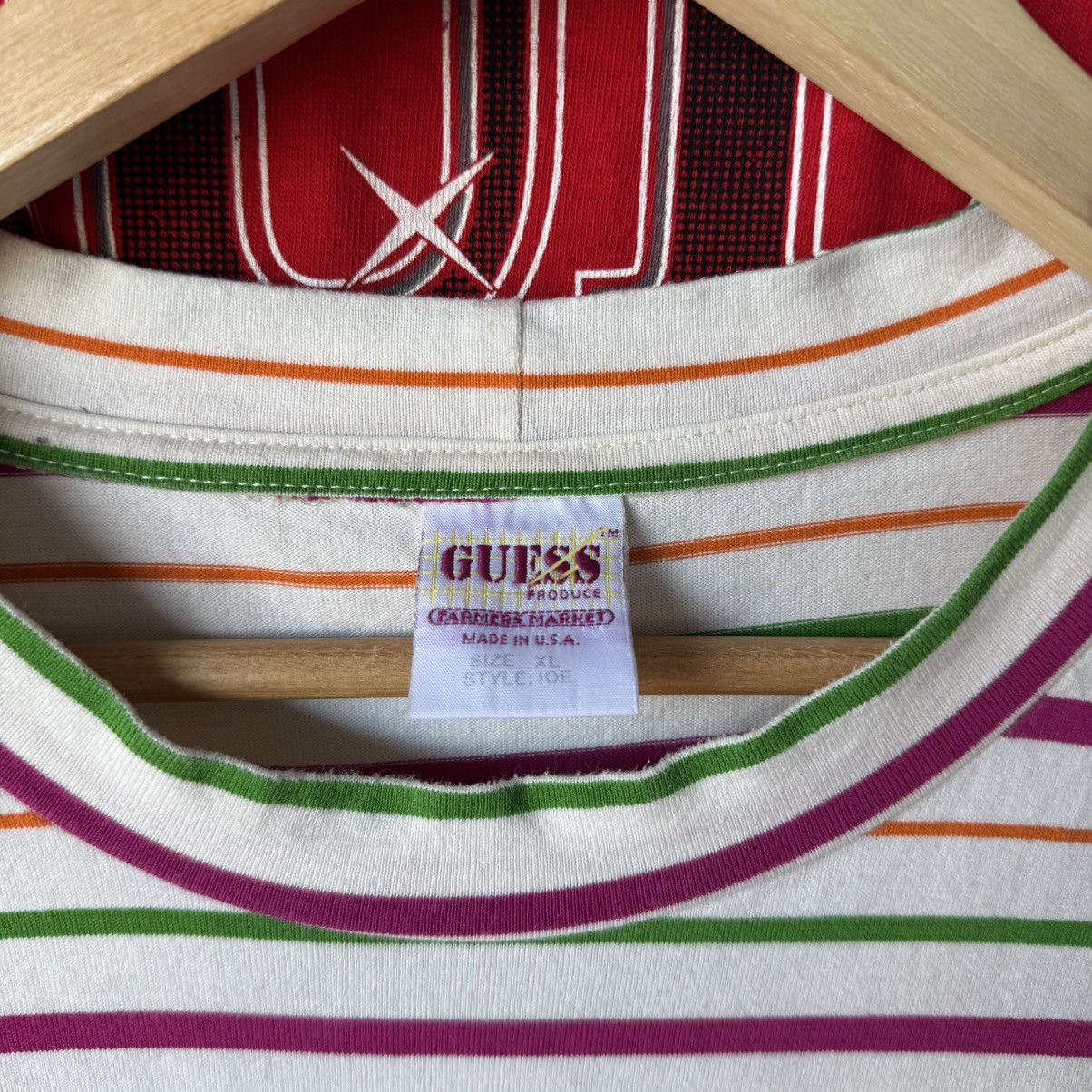 Guess Guess Farmers Market Produce Sean Wotherspoon Striped Shirt Size US XL / EU 56 / 4 - 3 Thumbnail