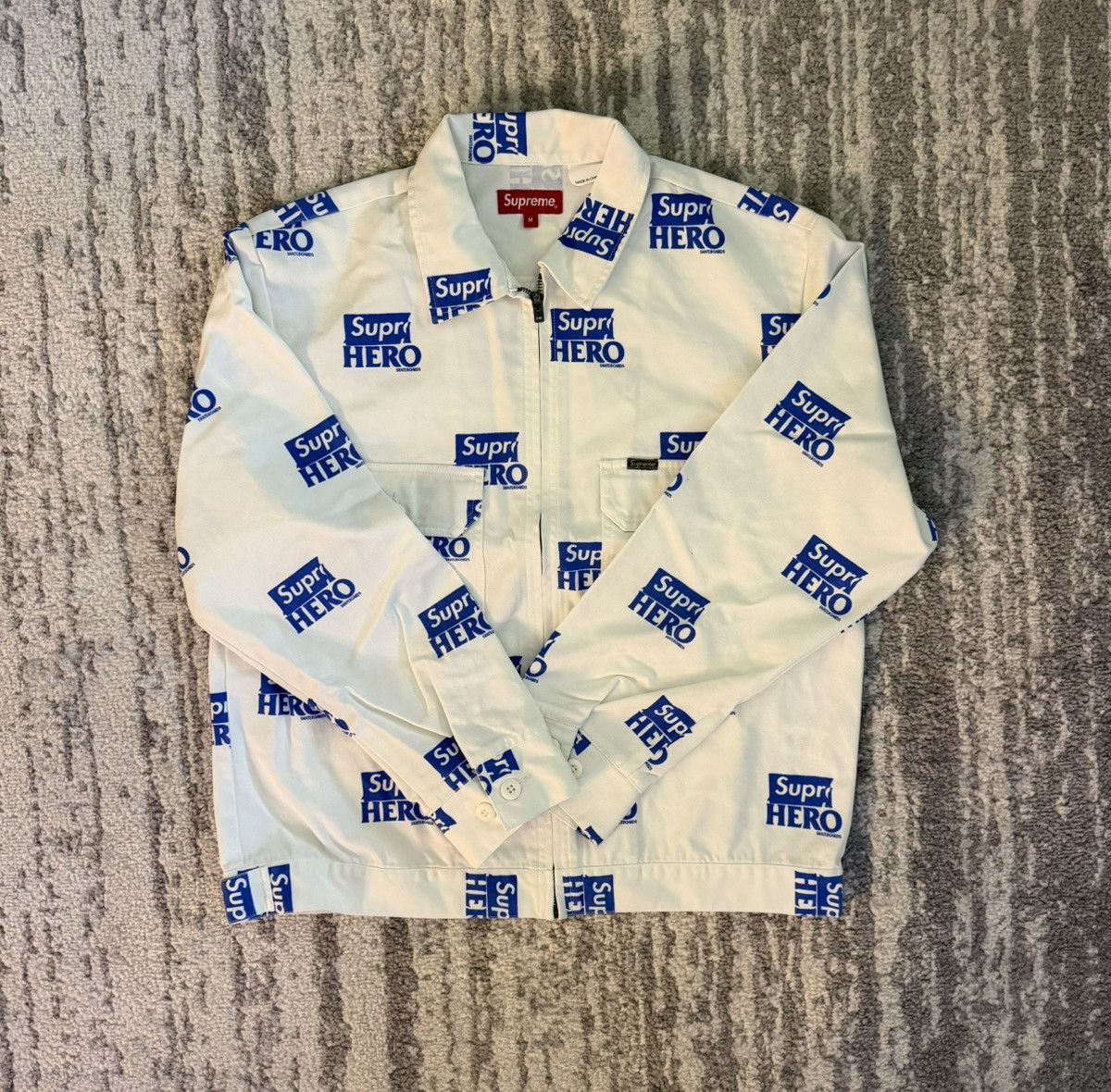 Antihero × Supreme Supreme x Antihero Hero Work Jacket White Blue New Medium Size US M / EU 48-50 / 2 - 3 Thumbnail