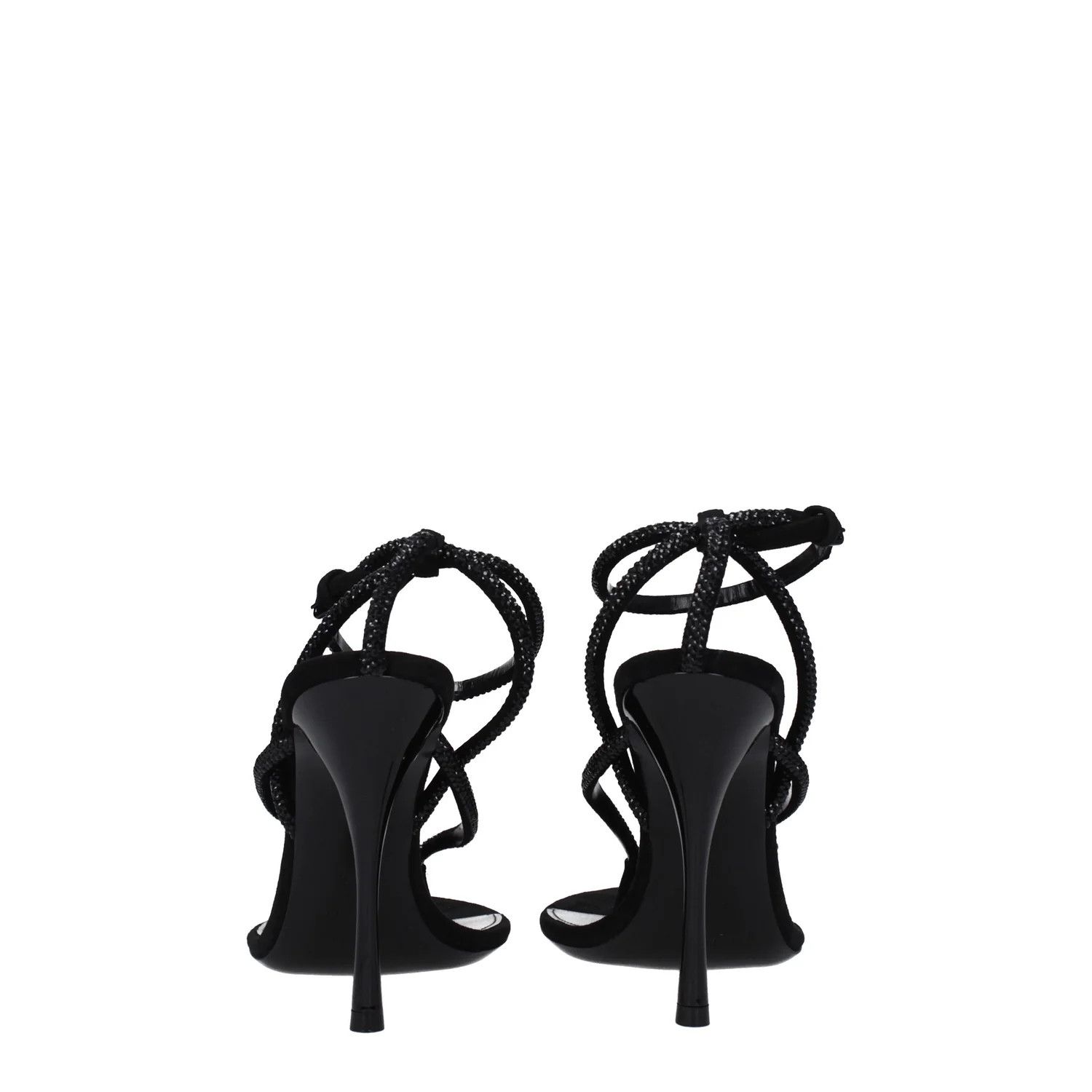 Saint Laurent Paris ob1o1e1124 Suede Sandals in Black Size US 10 / IT 40 - 5 Thumbnail