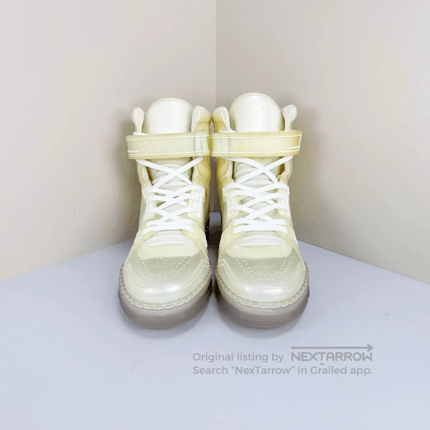 Louis Vuitton Louis Vuitton Transparent High-Top Trainer Sneakers. Size US 5 / EU 37 - 2 Thumbnail