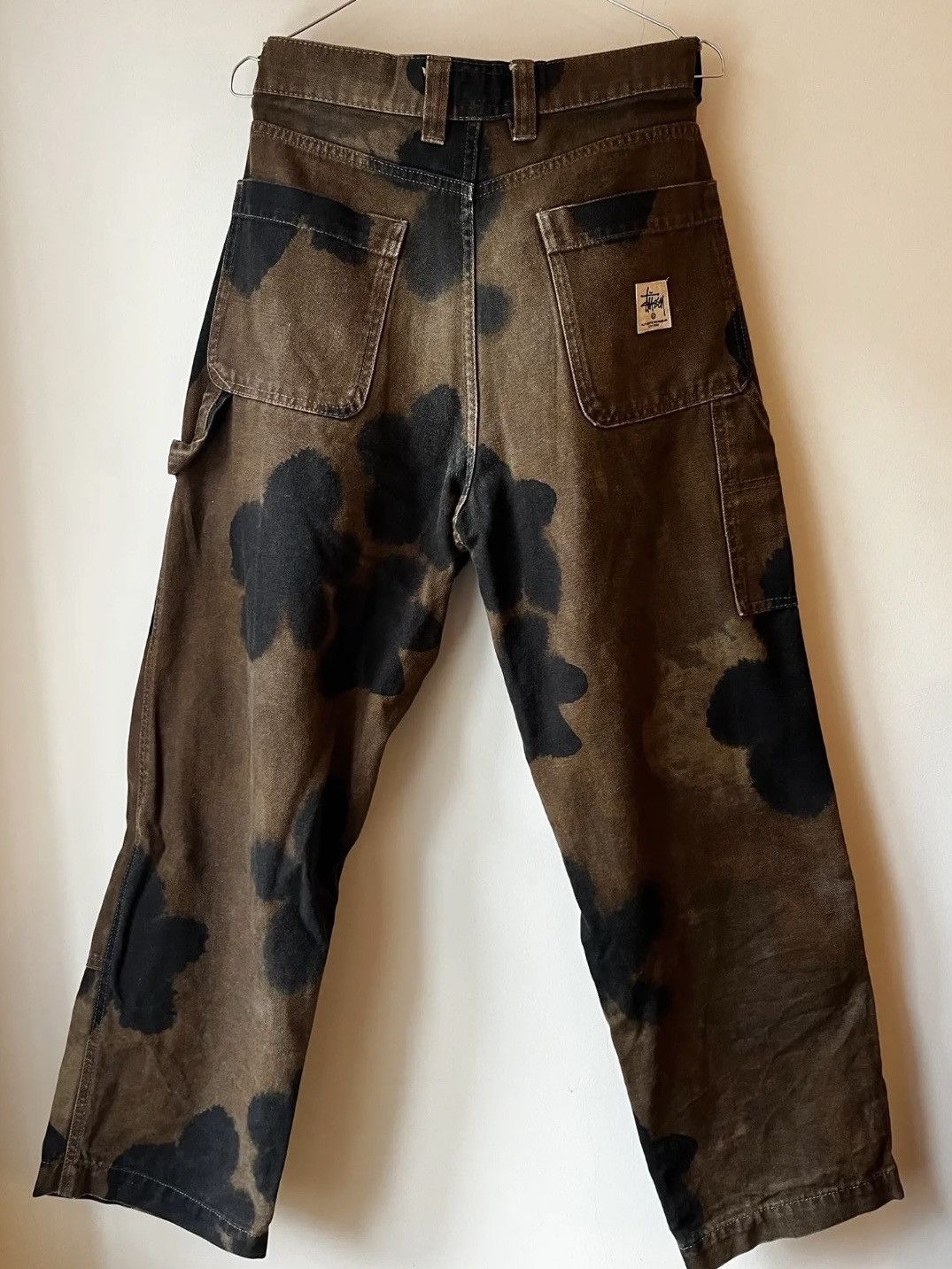 image of Stussy Stüssy Floral Dye Pant in Brown, Men's (Size 30)