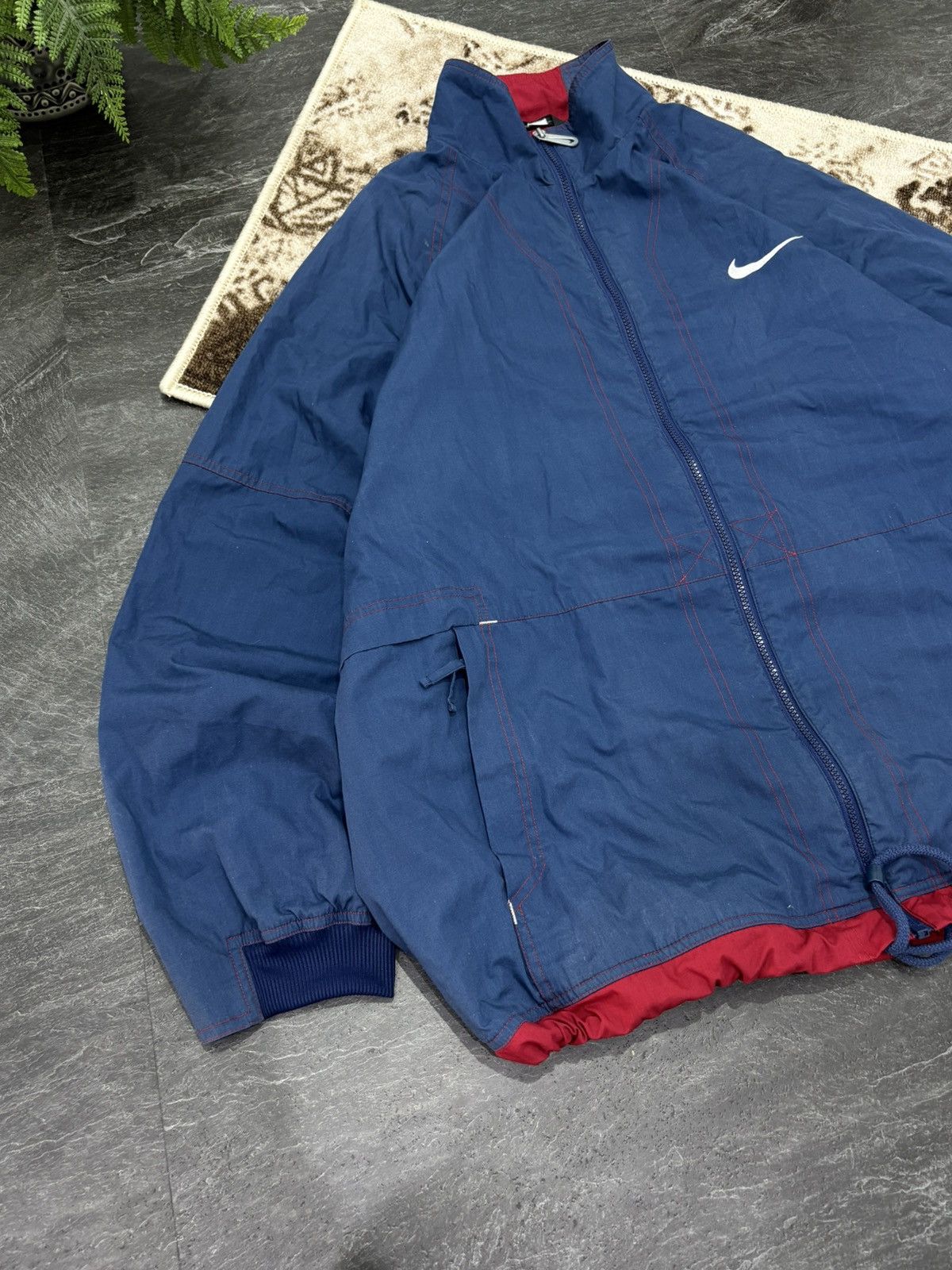 Nike 90s Nike Athletic Vintage Big Logo Oversized Retro Jacket Size US XL / EU 56 / 4 - 3 Thumbnail