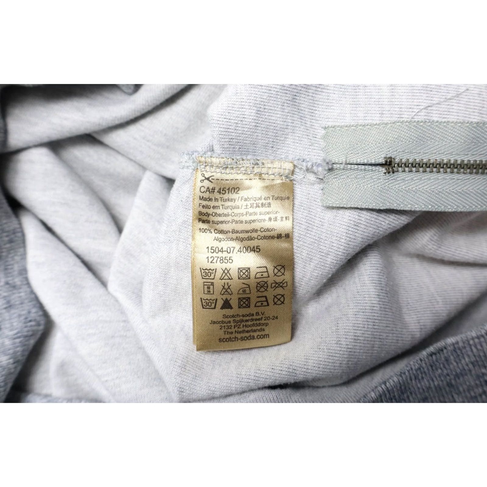 Scotch & Soda SCOTCH & SODA Homme Du Matin Sweatshirt Men's LARGE Grey Round Neck Pullover Size US L / EU 52-54 / 3 - 8 Thumbnail
