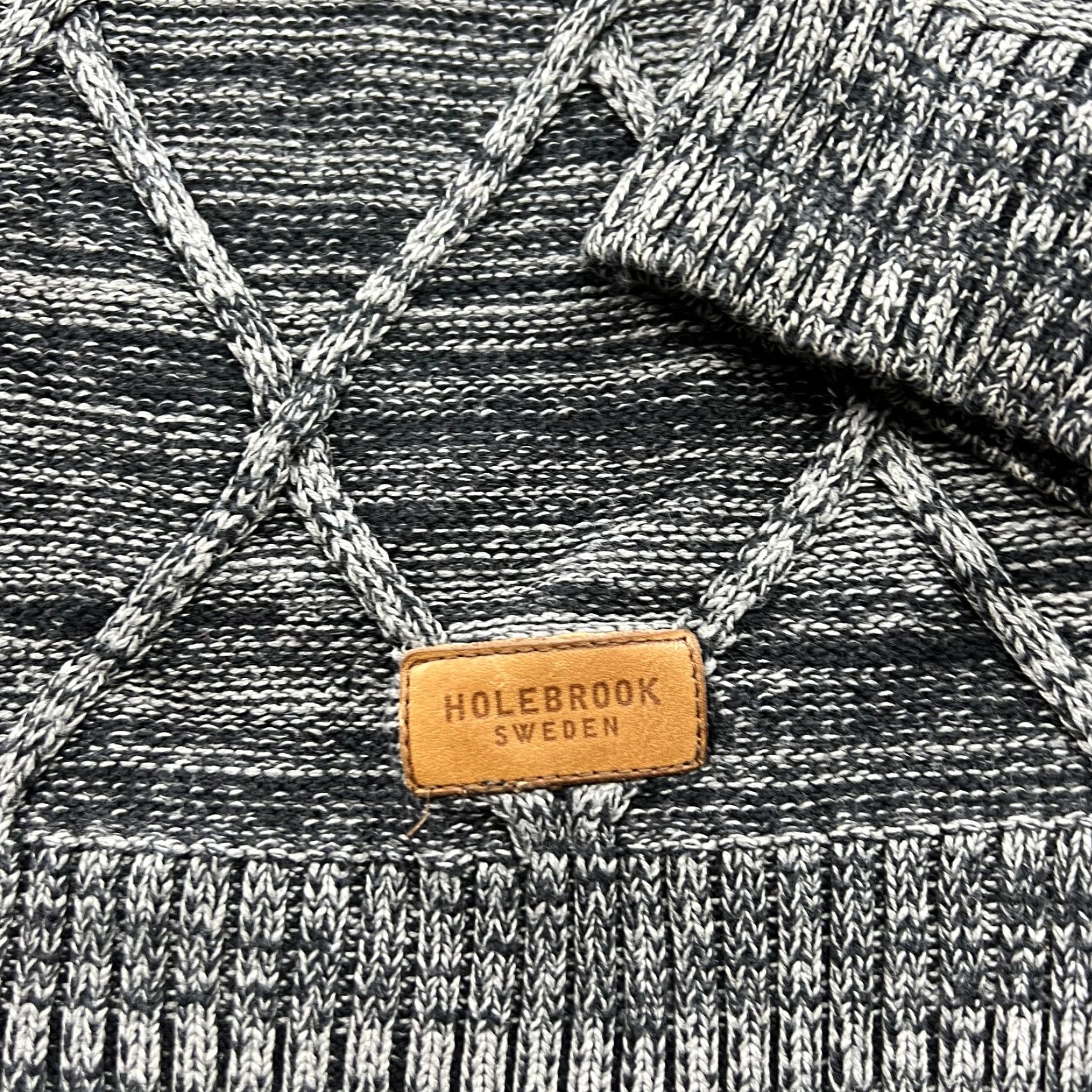 Vintage Holebrook Sweden Mens Sweater Cotton Gray Crewneck Diamond Knit M Regular Mens Pullover Knit Size US M / EU 48-50 / 2 - 3 Thumbnail