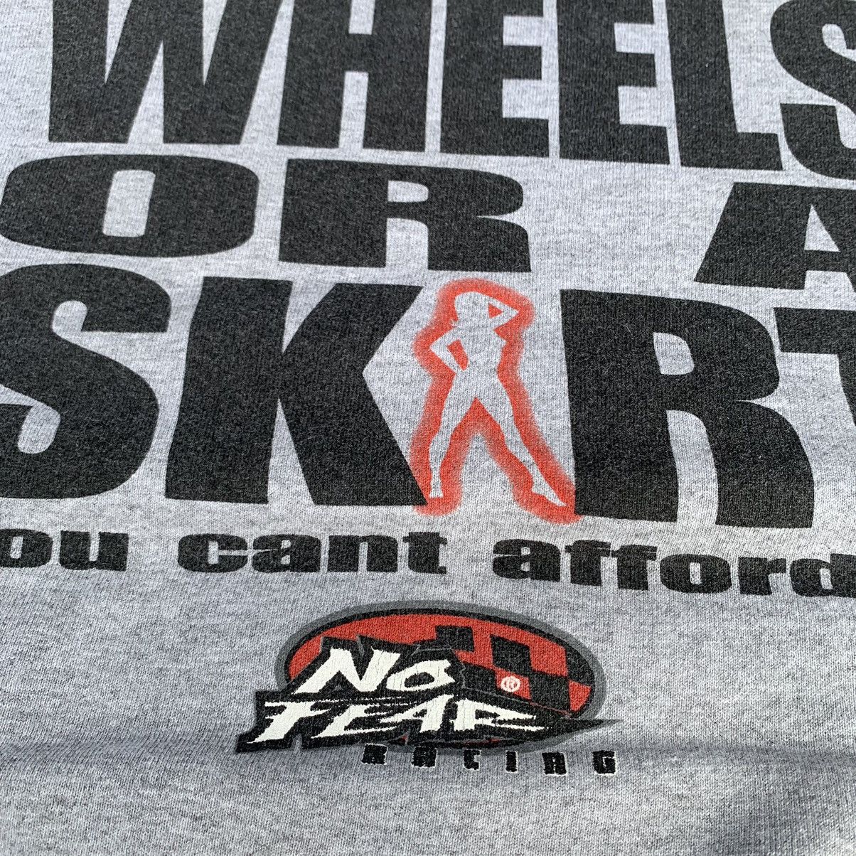 No Fear Vintage 90s No Fear " If It Has Wheels Or A Skirt" Crewneck Size US L / EU 52-54 / 3 - 10 Thumbnail