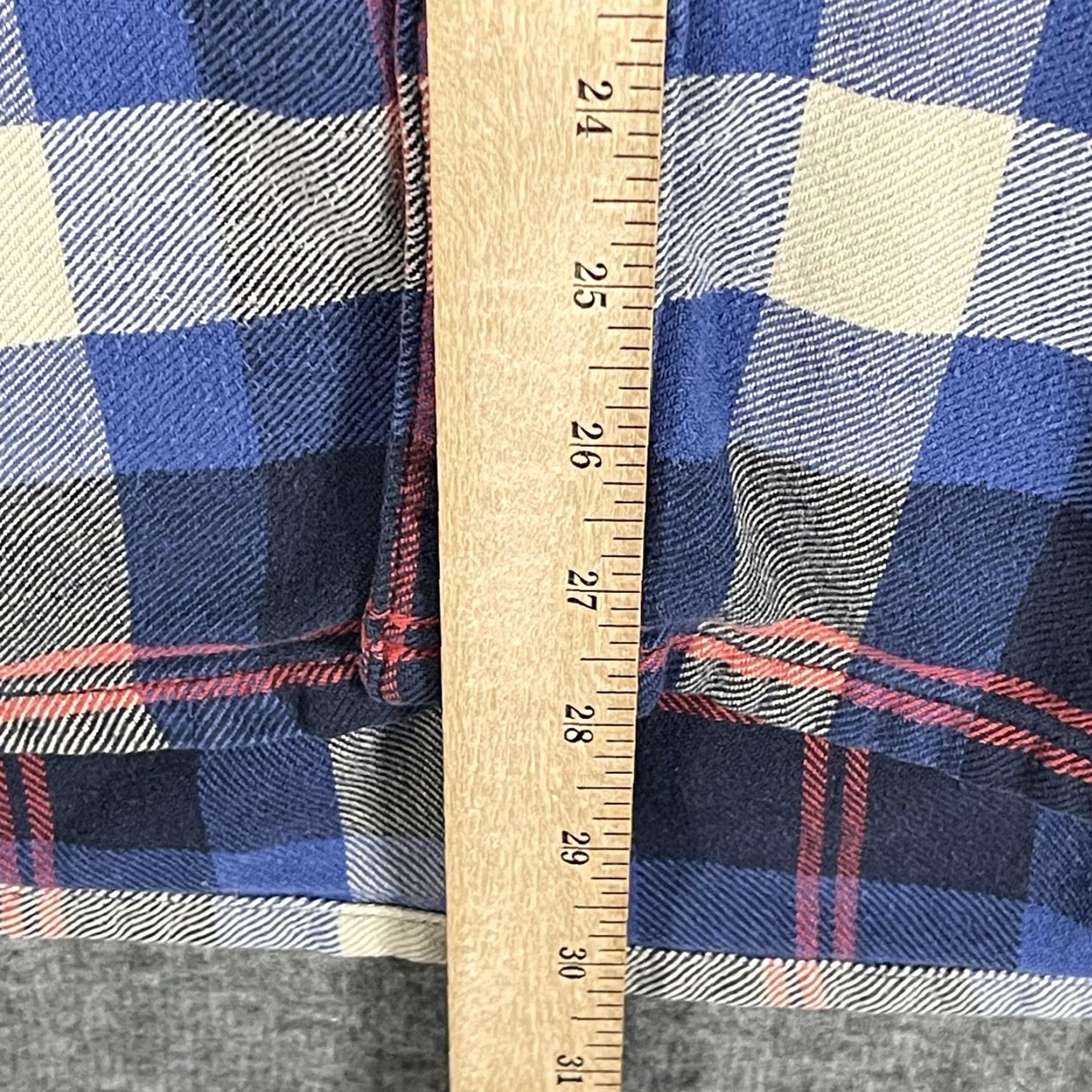 KAVU KAVU Shirt Mens 2XL Blue Plaid Flannel Button Up Long Sleeve Casual Outdoor Size US XXL / EU 58 / 5 - 7 Thumbnail