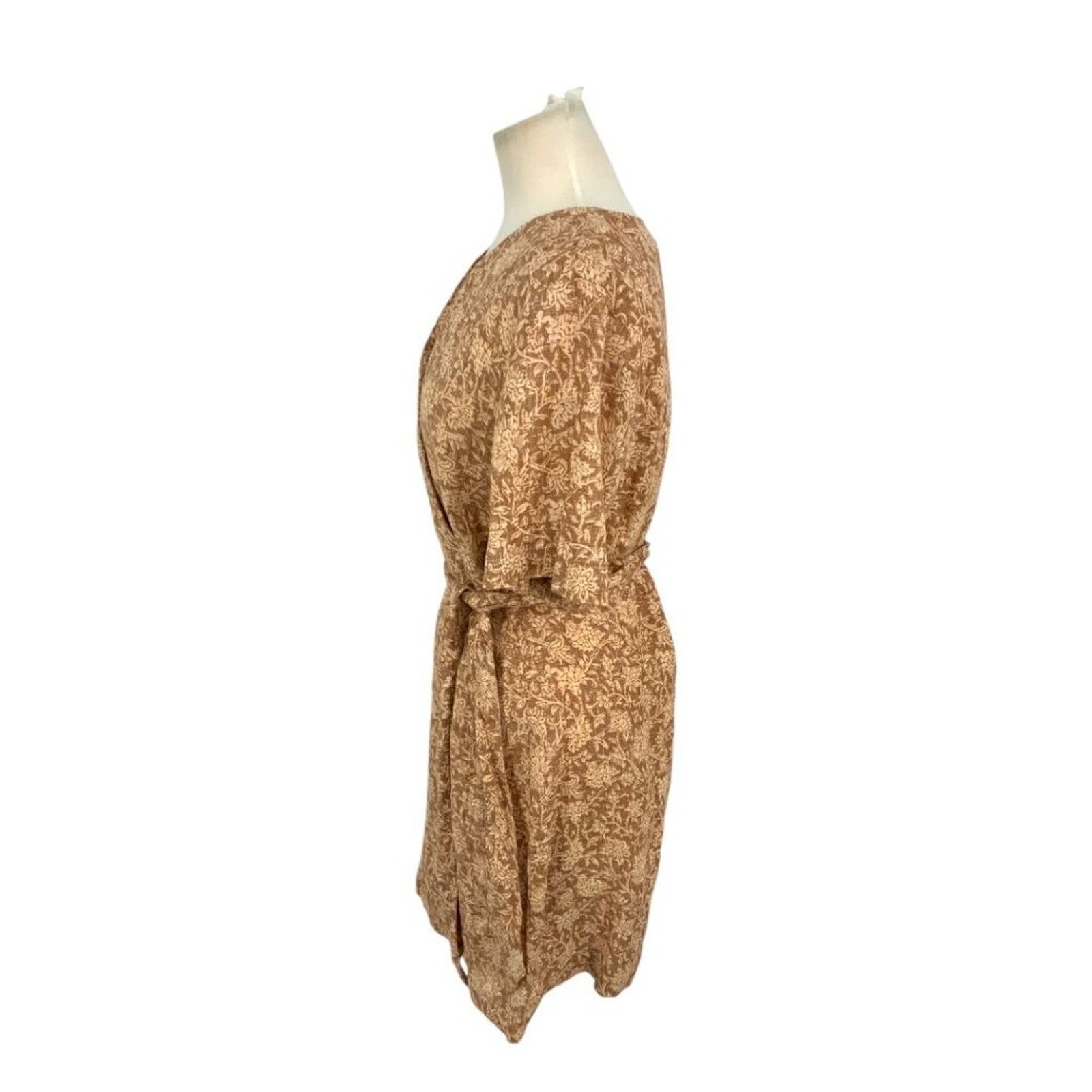 Faherty Faherty Ashley Tie Waist Linen Dress Medium NWT $168 MSRP Size M / US 6-8 / IT 42-44 - 5 Thumbnail
