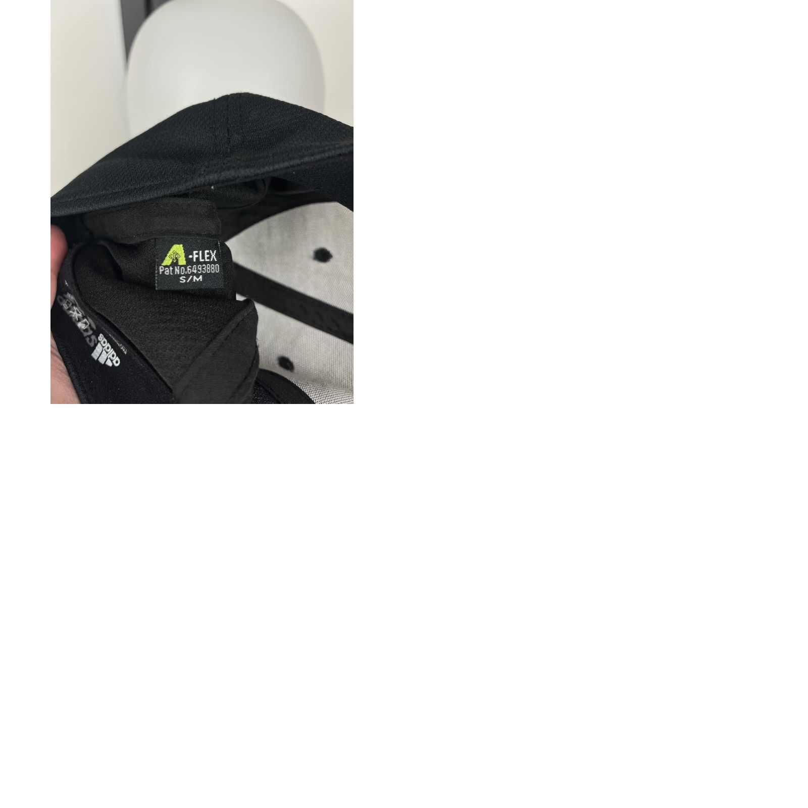 Adidas Adidas Hat Cap Fitted Adult Medium Black Embroidered A-Flex Golf Golfer Size ONE SIZE - 9 Thumbnail