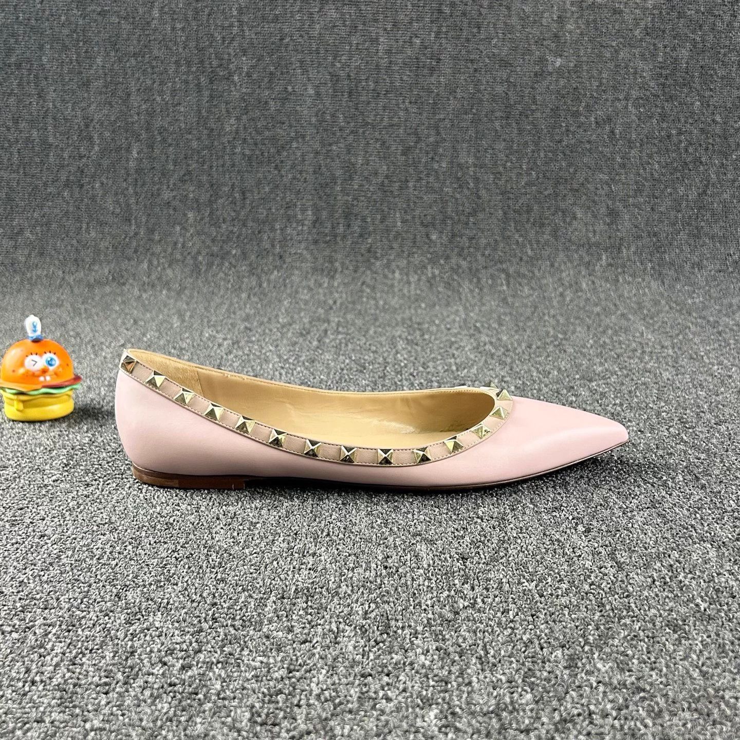 Valentino Valentino Pink Flat with Studs EUR 39.5 Size US 8.5 / IT 38.5 - 3 Thumbnail