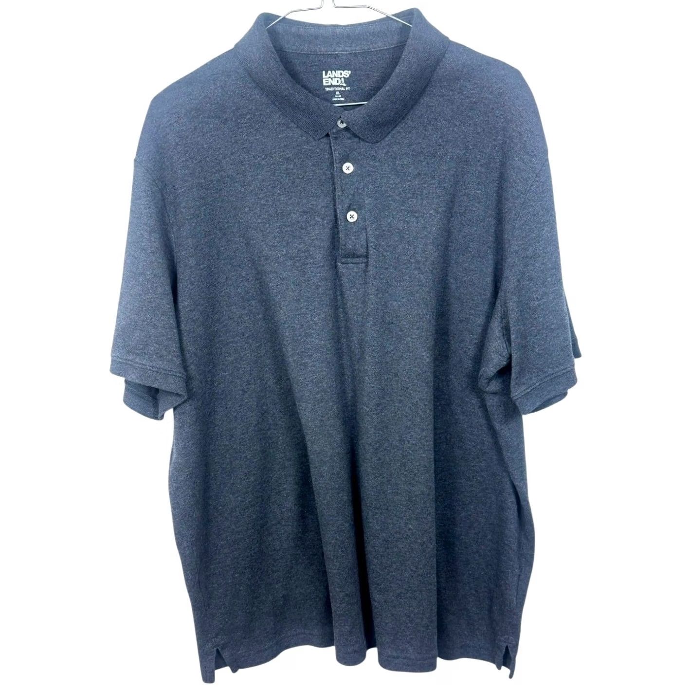 Lands' End Lands' End Dark Gray Polo Shirt XL Regular Fit - Mens Size US XL / EU 56 / 4 - 3 Thumbnail