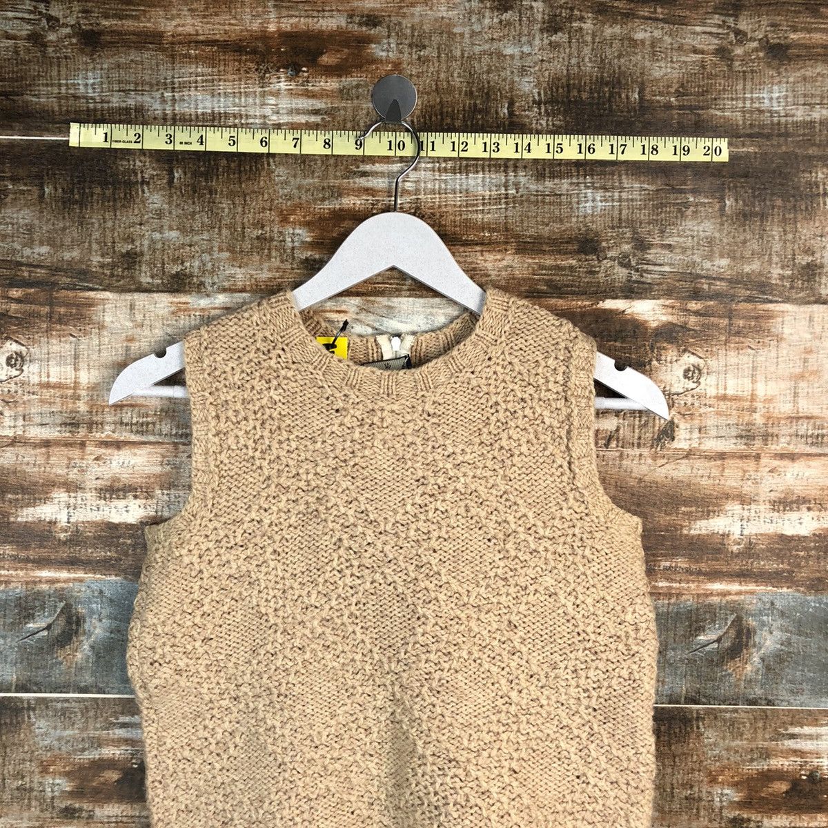 Homespun Knitwear × Japanese Brand Julie Skarland Brown Vest Knitwear #A1664 Size XS / US 0-2 / IT 36-38 - 2 Thumbnail