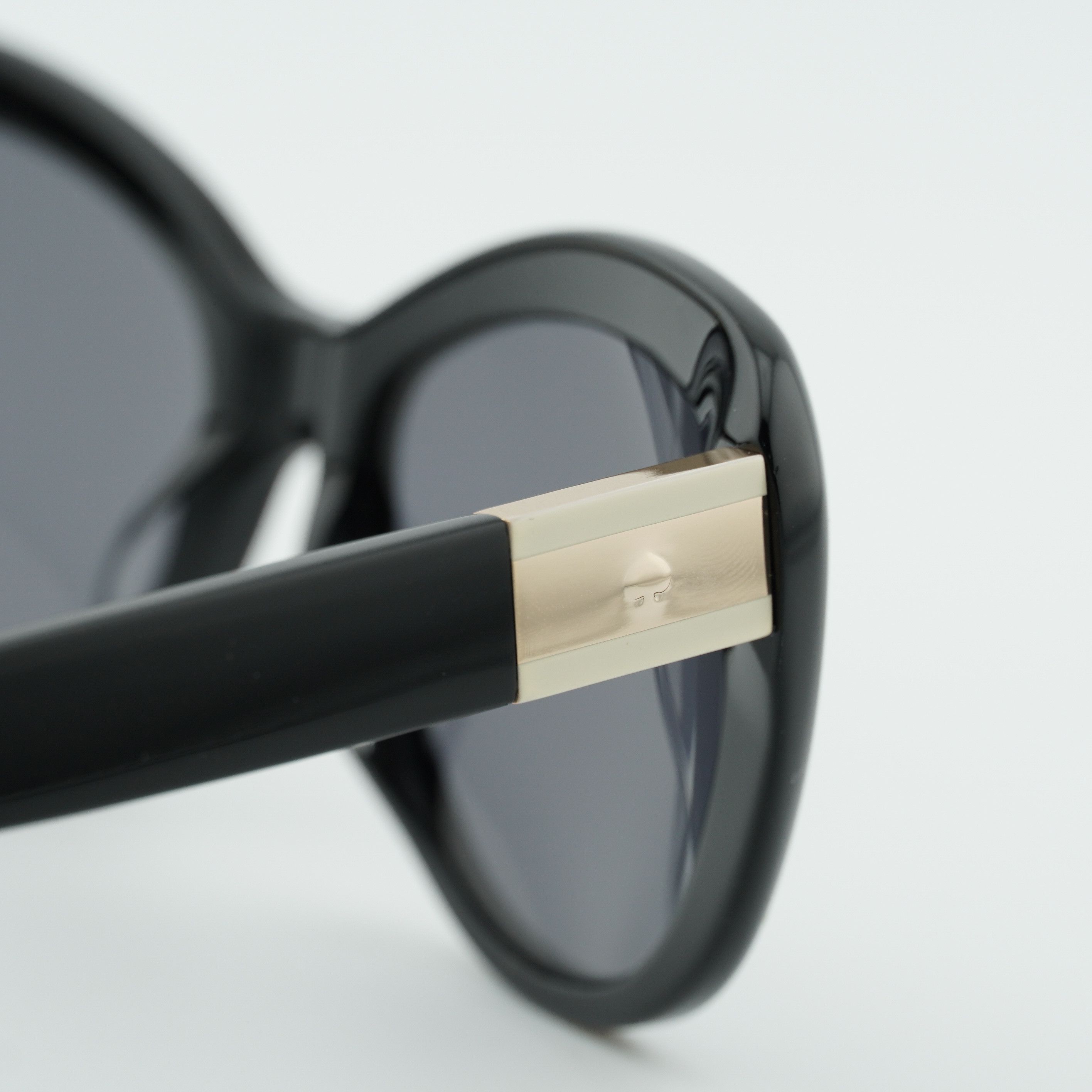 Kate Spade Kate Spade EMMALYNN/S 0807 M9 Sunglasses Black Cat Eye Frame Size ONE SIZE - 4 Thumbnail