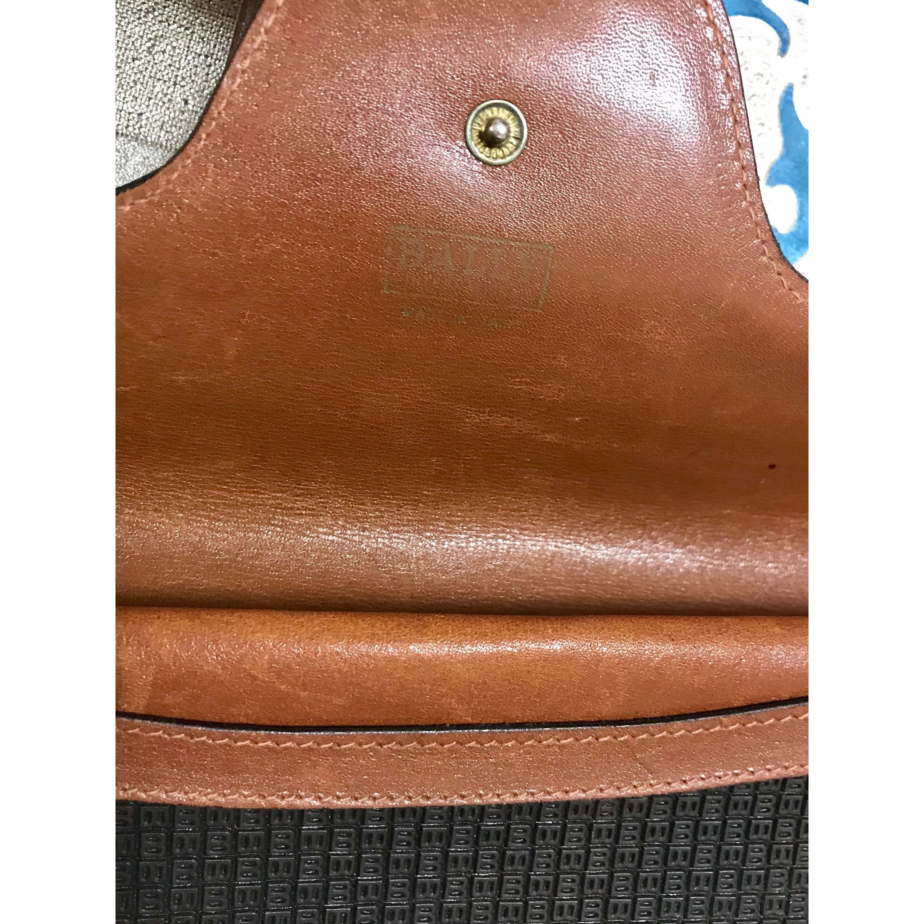 Bally Vintage Bally black and brown wallet with B logo motif. Size ONE SIZE - 9 Thumbnail