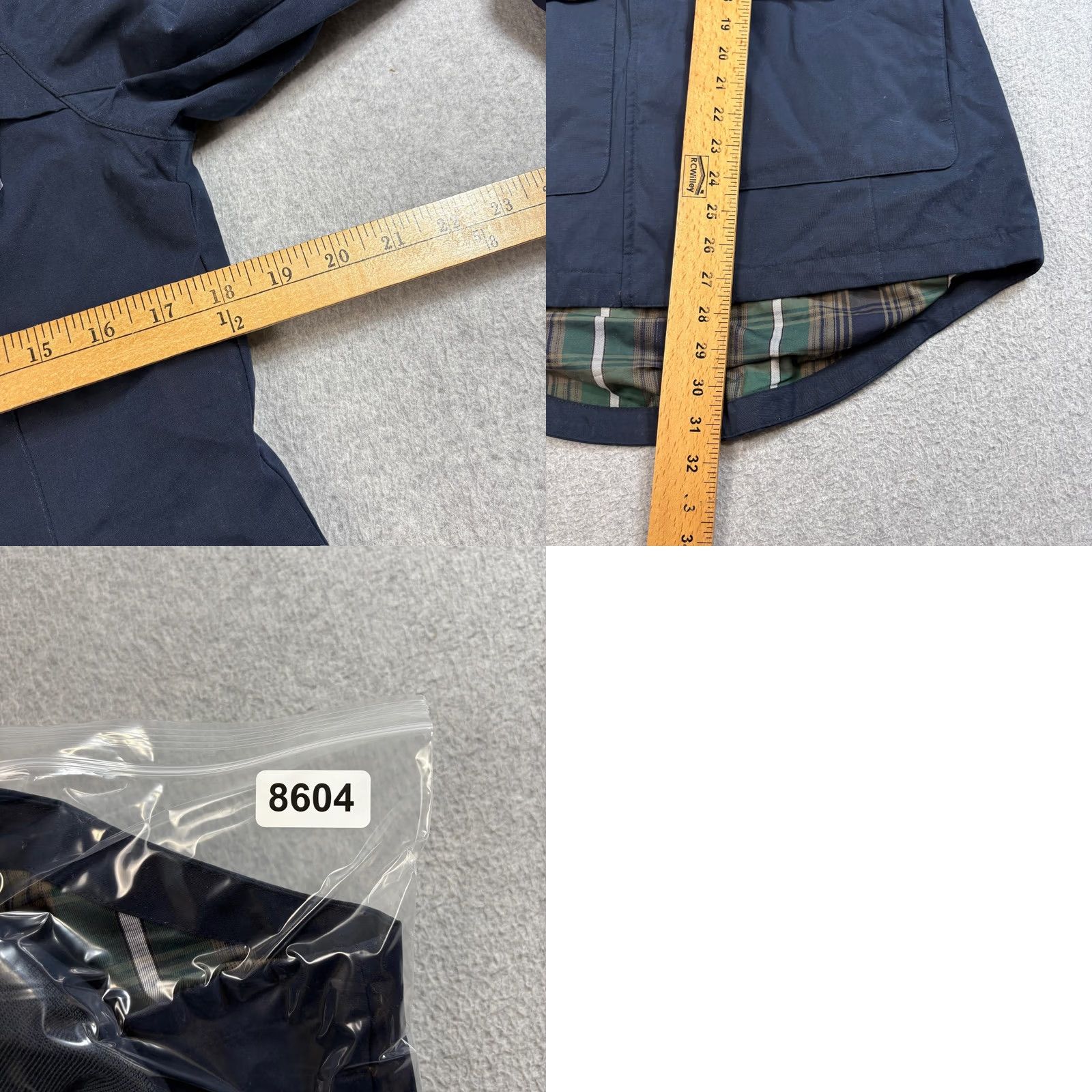 Pendleton Pendleton Jacket Mens Small Navy Blue Seam Seal Waterproof Parka Plaid Lined Hooded Vintage No Size US S / EU 44-46 / 1 - 9 Thumbnail