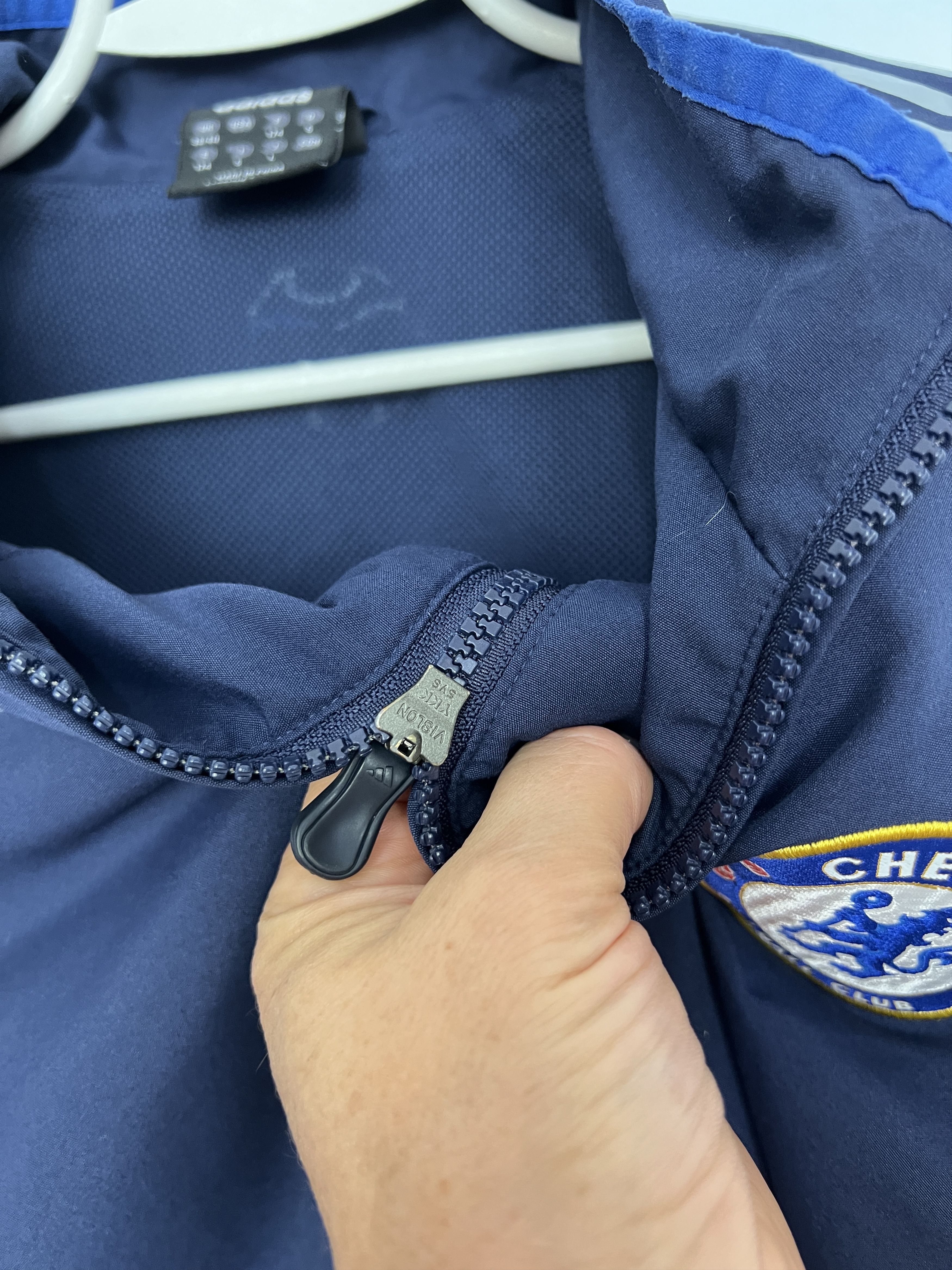 Adidas Vintage Chelsea Football Train Jacket Soccer Blue Track Top Size US M / EU 48-50 / 2 - 4 Thumbnail