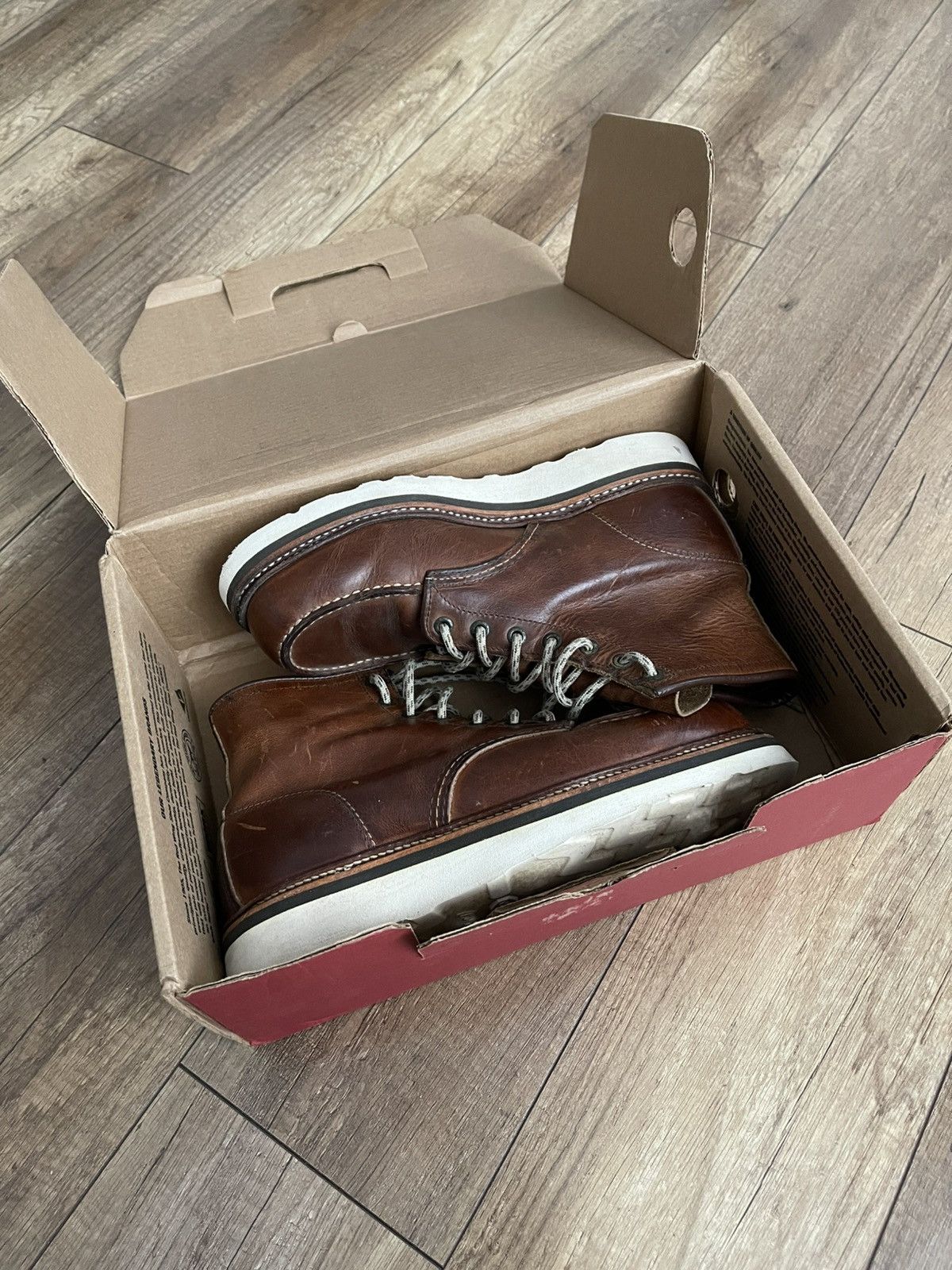 Red Wing Red Wing 1907 Moc Toe Leather Shoes Boots Vintage USA Size US 8.5 / EU 41-42 - 3 Thumbnail