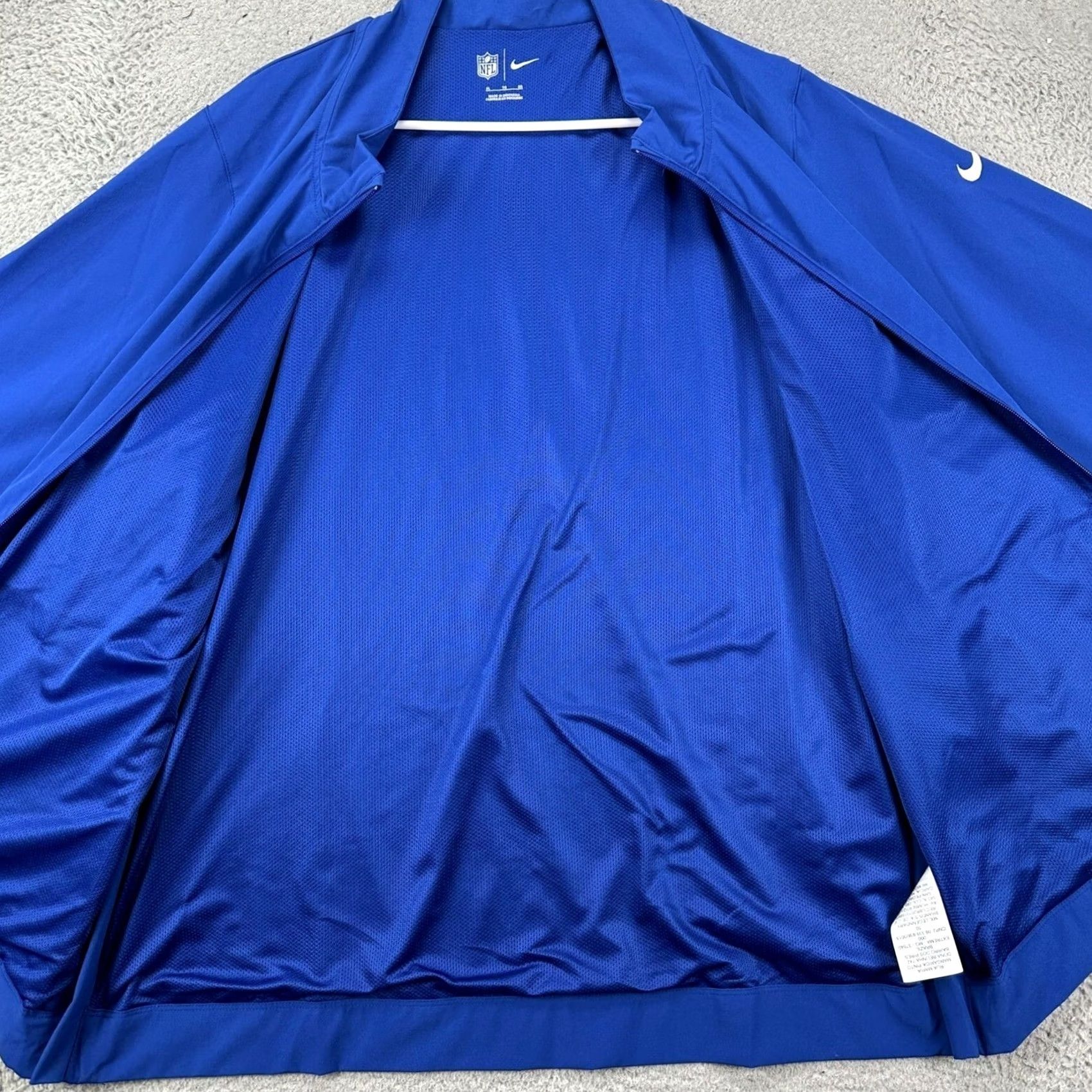 Nike Nike New York Giants Mens Full Zip Jacket XL Blue Long Sleeve Logo Football NFL Size US XL / EU 56 / 4 - 3 Thumbnail