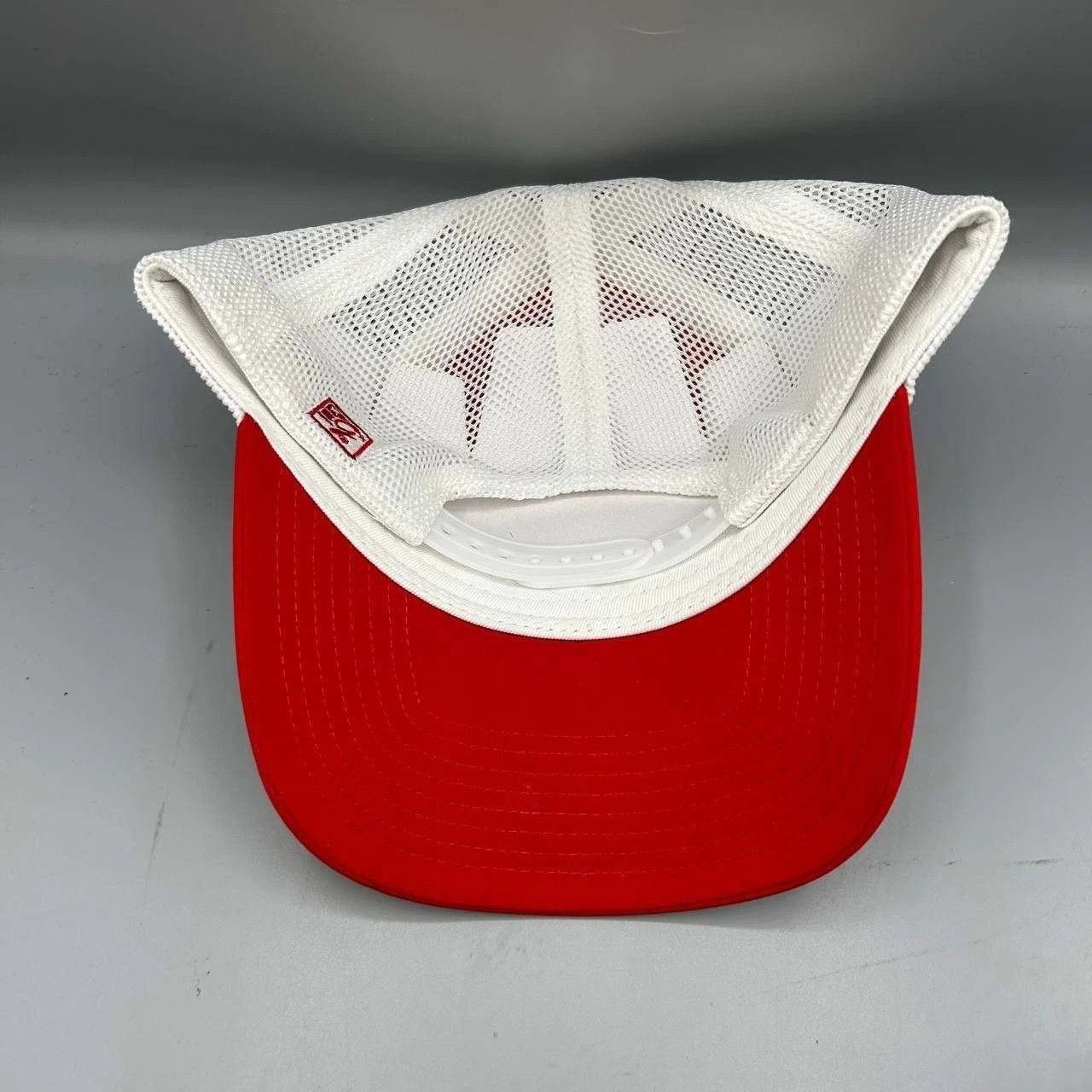 The Game Kansas Jayhawks NCAA Trucker Hat Men Red White Snap Back Size ONE SIZE - 6 Thumbnail