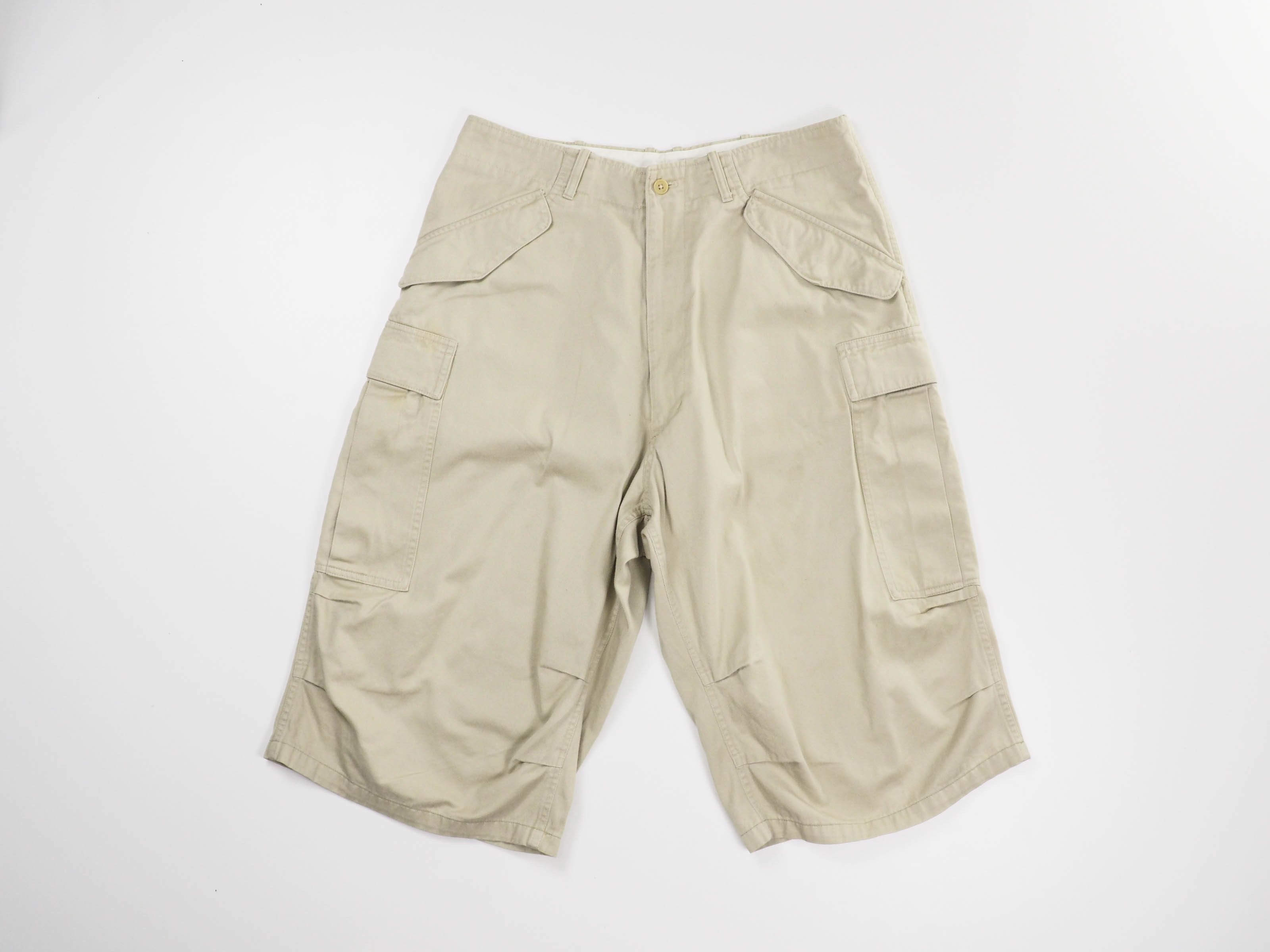 Yohji yamamoto shorts outlet half pants med yellow lime classic