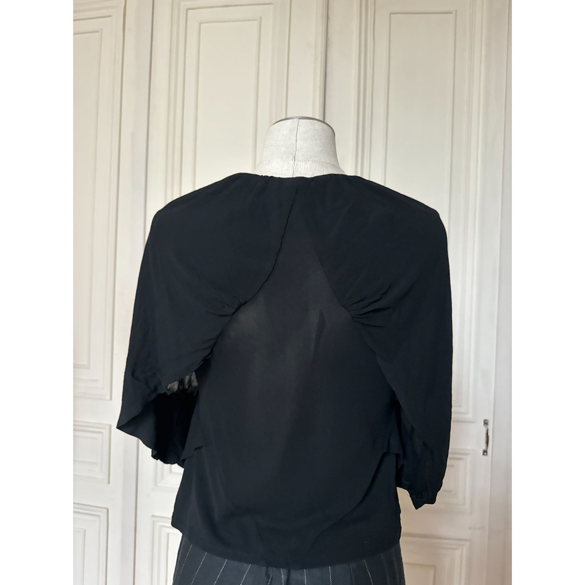Alexander McQueen Black Viscose Top Size S / US 4 / IT 40 - 3 Thumbnail