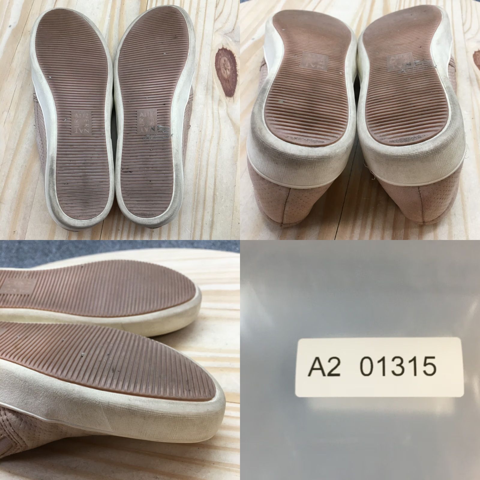 Naturalizer Naturalizer Sneakers Womens 8M Beige Marianne Slip On Perforated Leather Casual Size US 8 / IT 38 - 10 Thumbnail