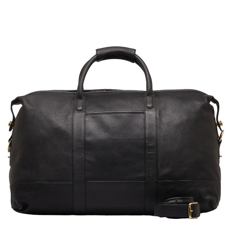 image of Coach Leather Luggage Travel Bag in Black, Men's