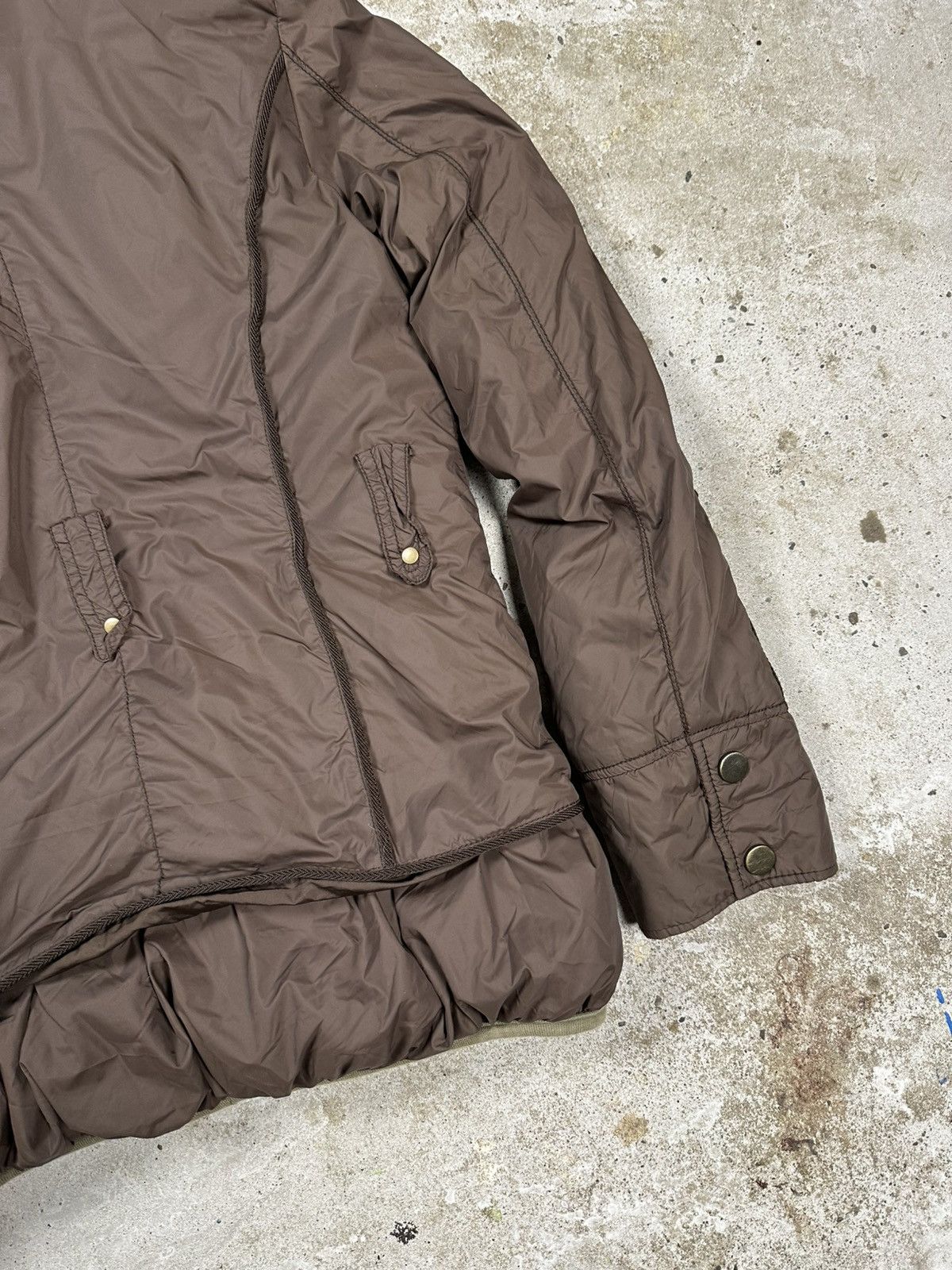 Japanese Brand × Vintage Vintage Y2K Bondage Utility Hooded Brown Jacket Size US S / EU 44-46 / 1 - 15 Thumbnail