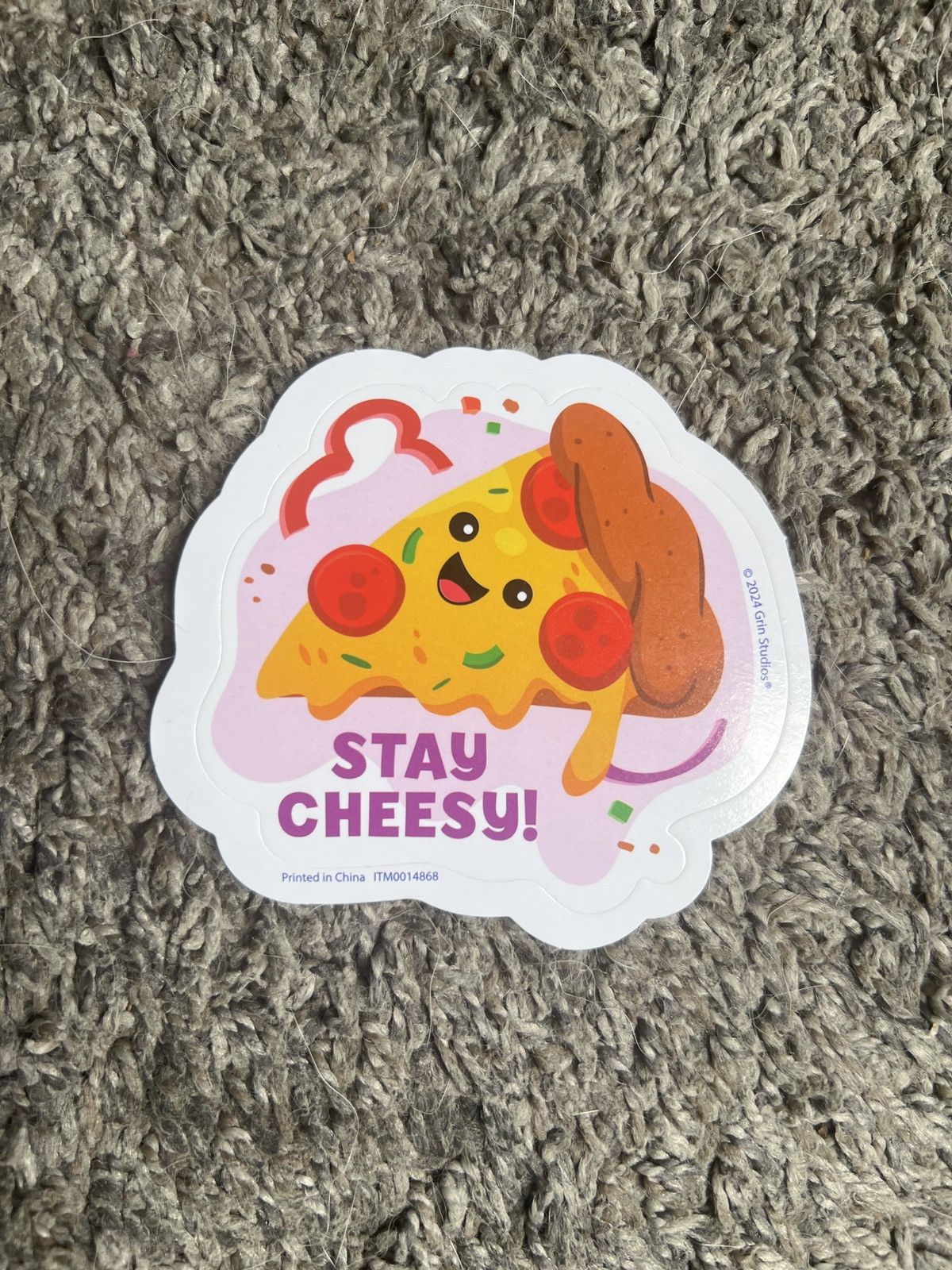 Hypebeast 2024 Grin Studios Stay Cheesy! Sticker Size ONE SIZE - 1 Thumbnail