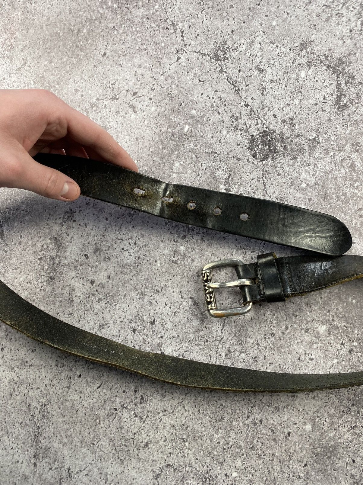 Levi's Vintage Levi’s black Genuine Leather Belt very rare belt Size ONE SIZE - 4 Thumbnail