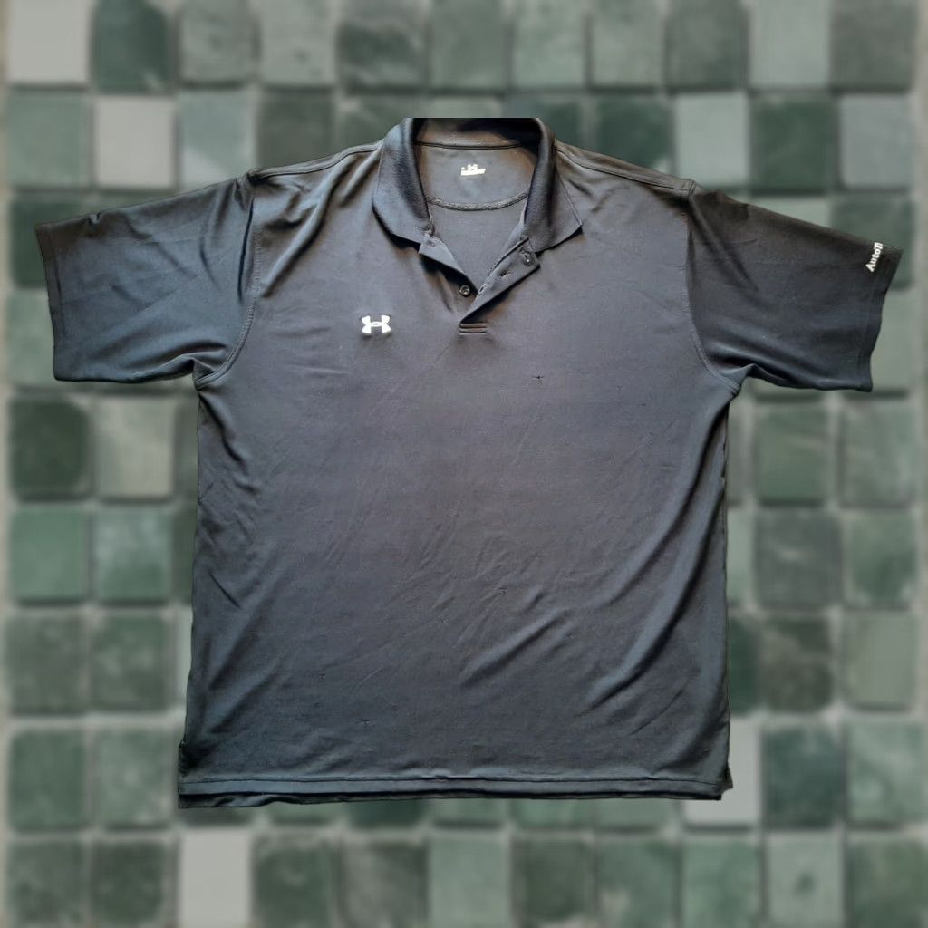 Under Armour Under Armour Auto Trader Logo Polo Shirt XL Mens Short Sleeve Black Sports Breathable Moisture Wicking Size US XL / EU 56 / 4 - 1 Thumbnail