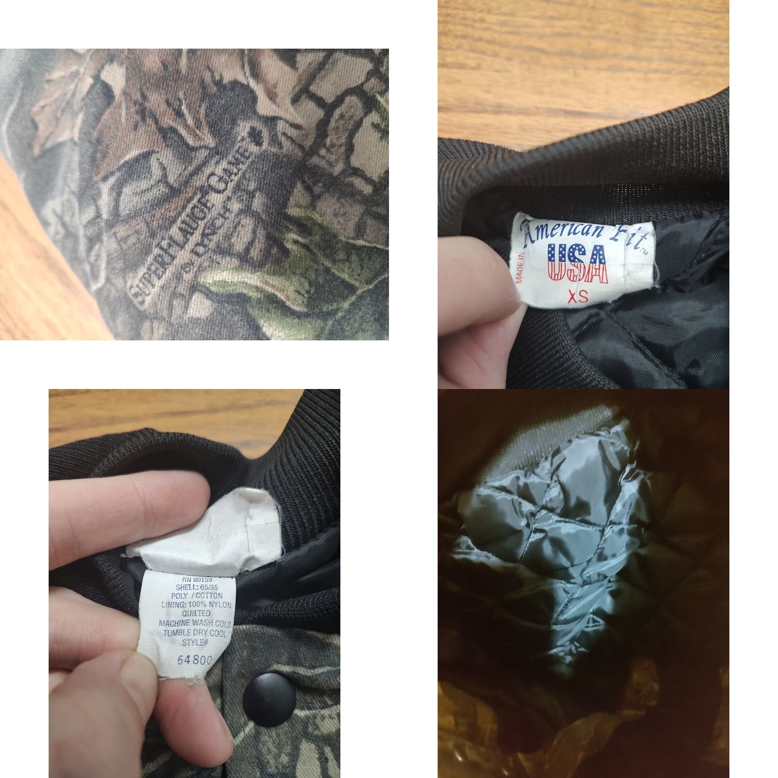 Vintage VINTAGE American Fit Jacket Bomber Shirt Camouflage XS Adults Mens Size US XS / EU 42 / 0 - 8 Thumbnail