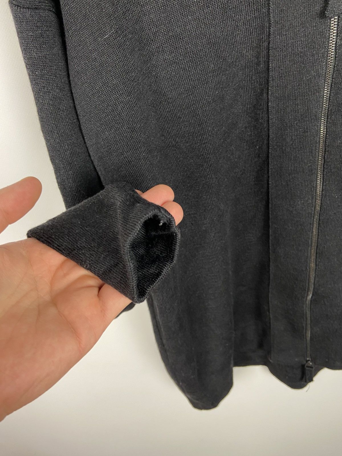 Annette Gortz Annette Gortz Wool/Silk Womens Black Zip Cardigan Sweater Size XS / US 0-2 / IT 36-38 - 10 Thumbnail
